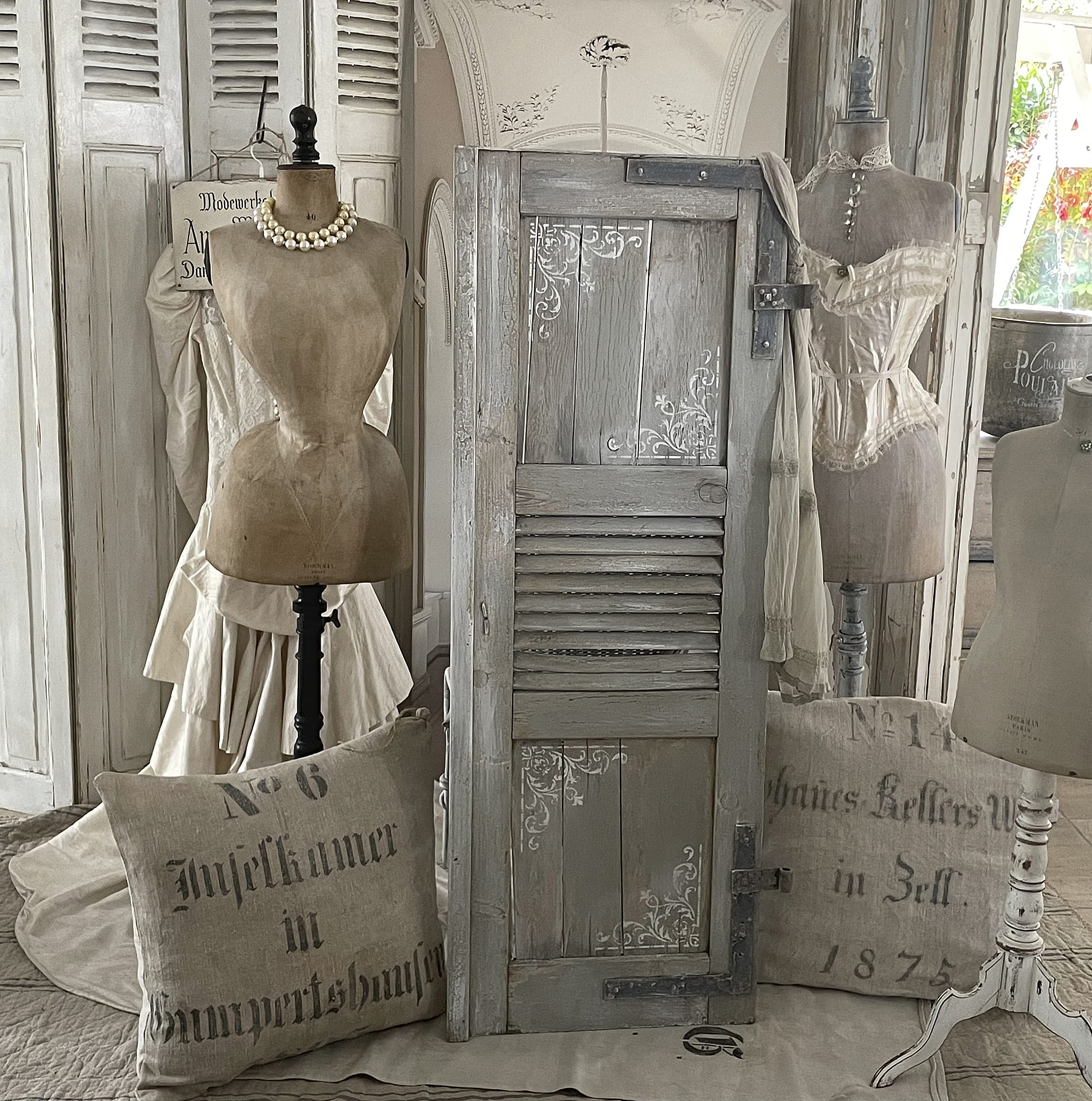 Antiker Fensterladen Shabby-pur Antiker Fensterladen Shabby-pur