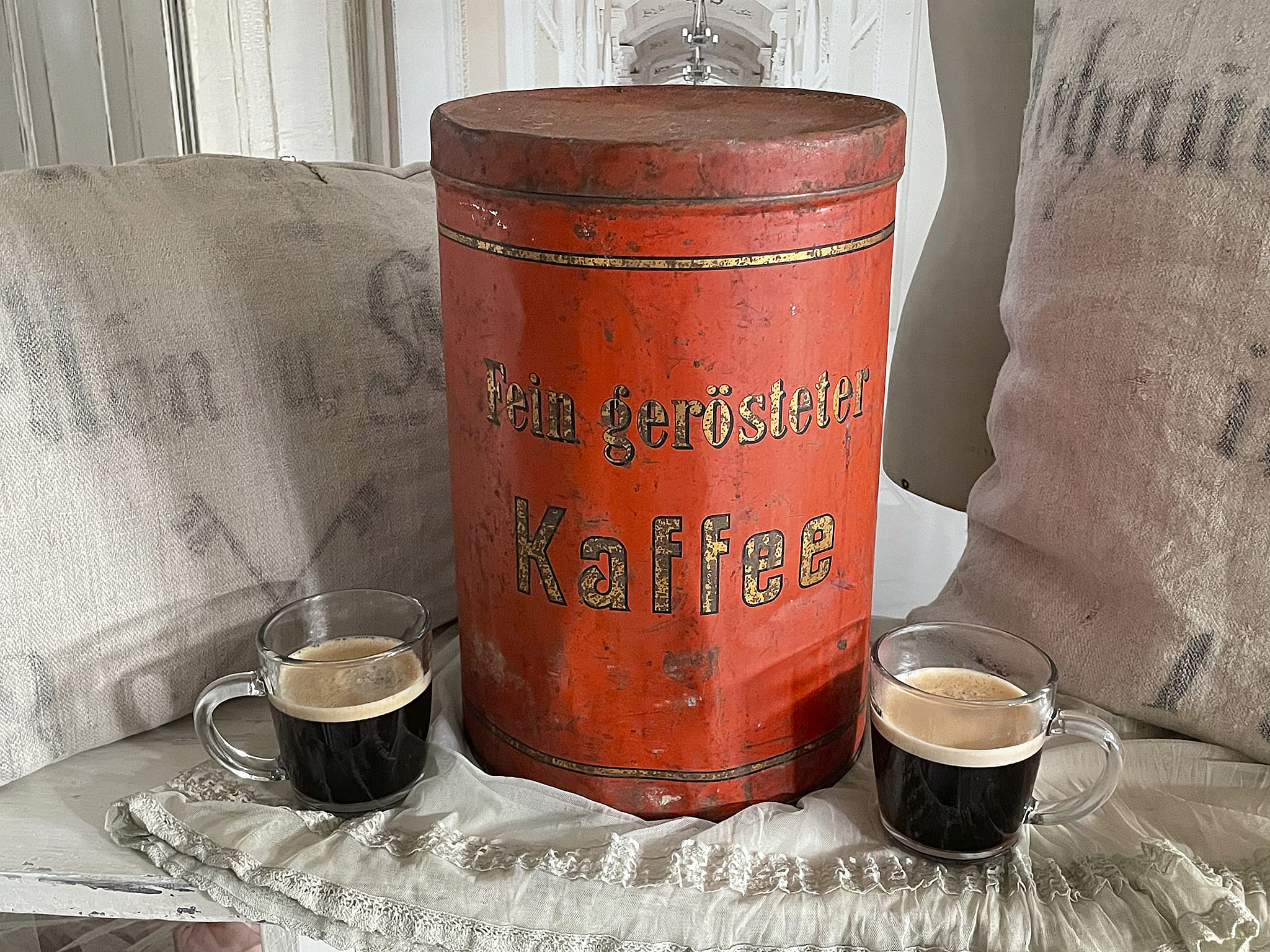 Große Kaffee Vintage Dose