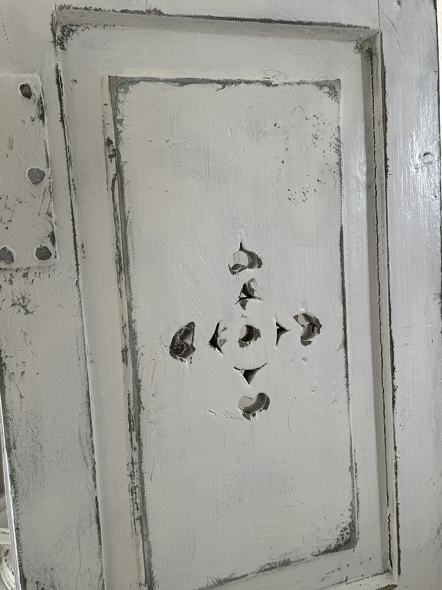 Antiker Fensterladen – beidseitig ein echtes Schmuckstück***
