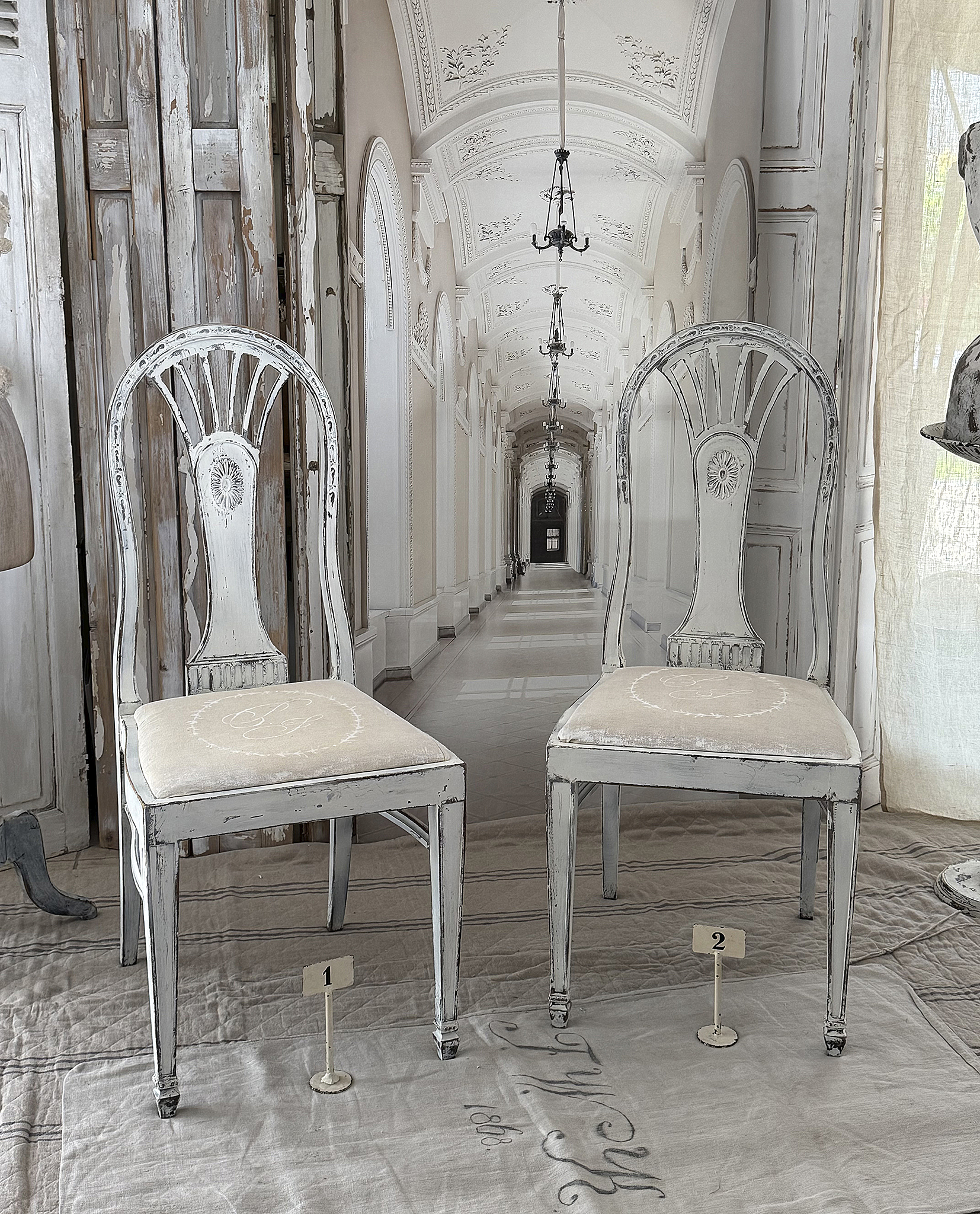 Edler antiker Shabby-Stuhl***
