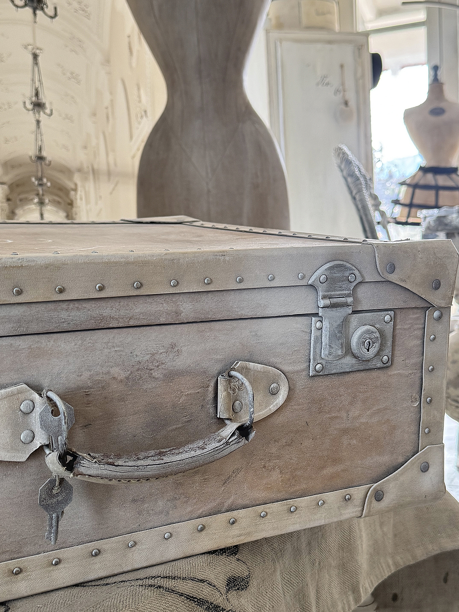 Wunderschöner alter Oldtimer-Koffer im Vintage-Stil***