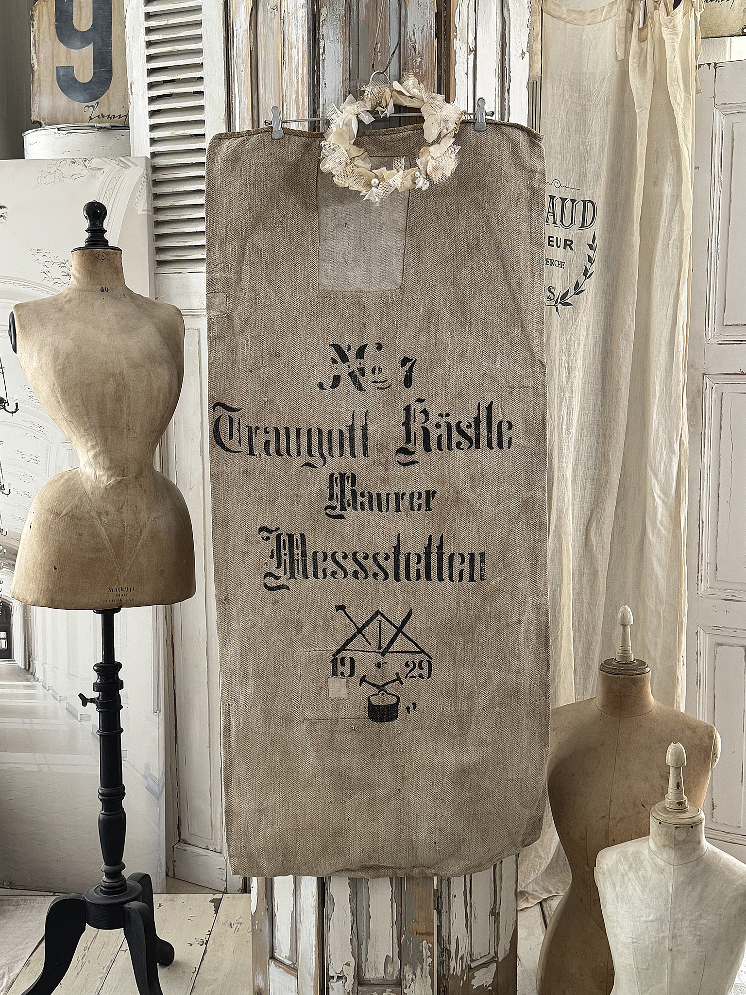 Wunderschöner alter Getreidesack von 1929 – Vintage-Unikat mit Geschichte***