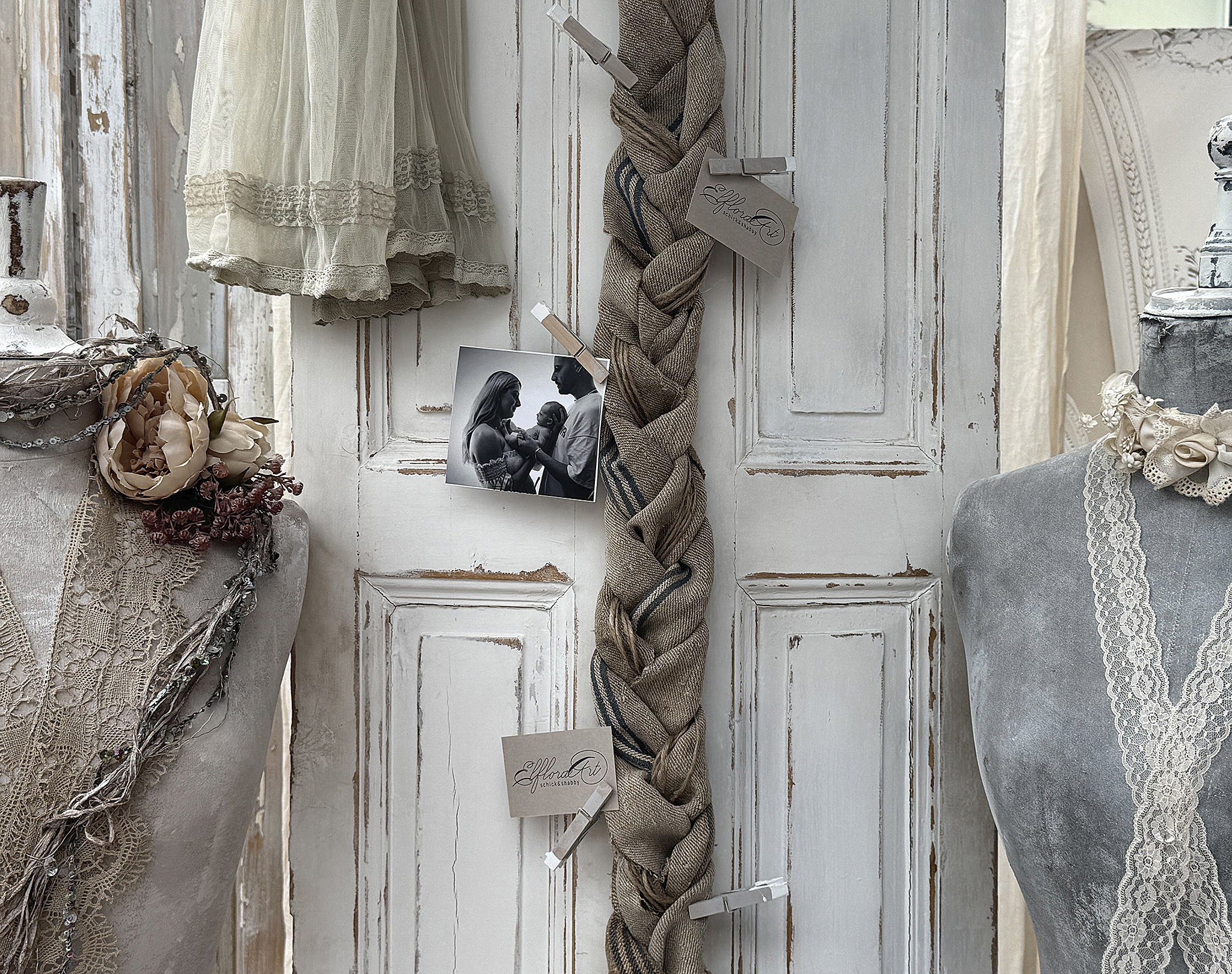 Mehlsackzopf/Memoboard-Brocante***