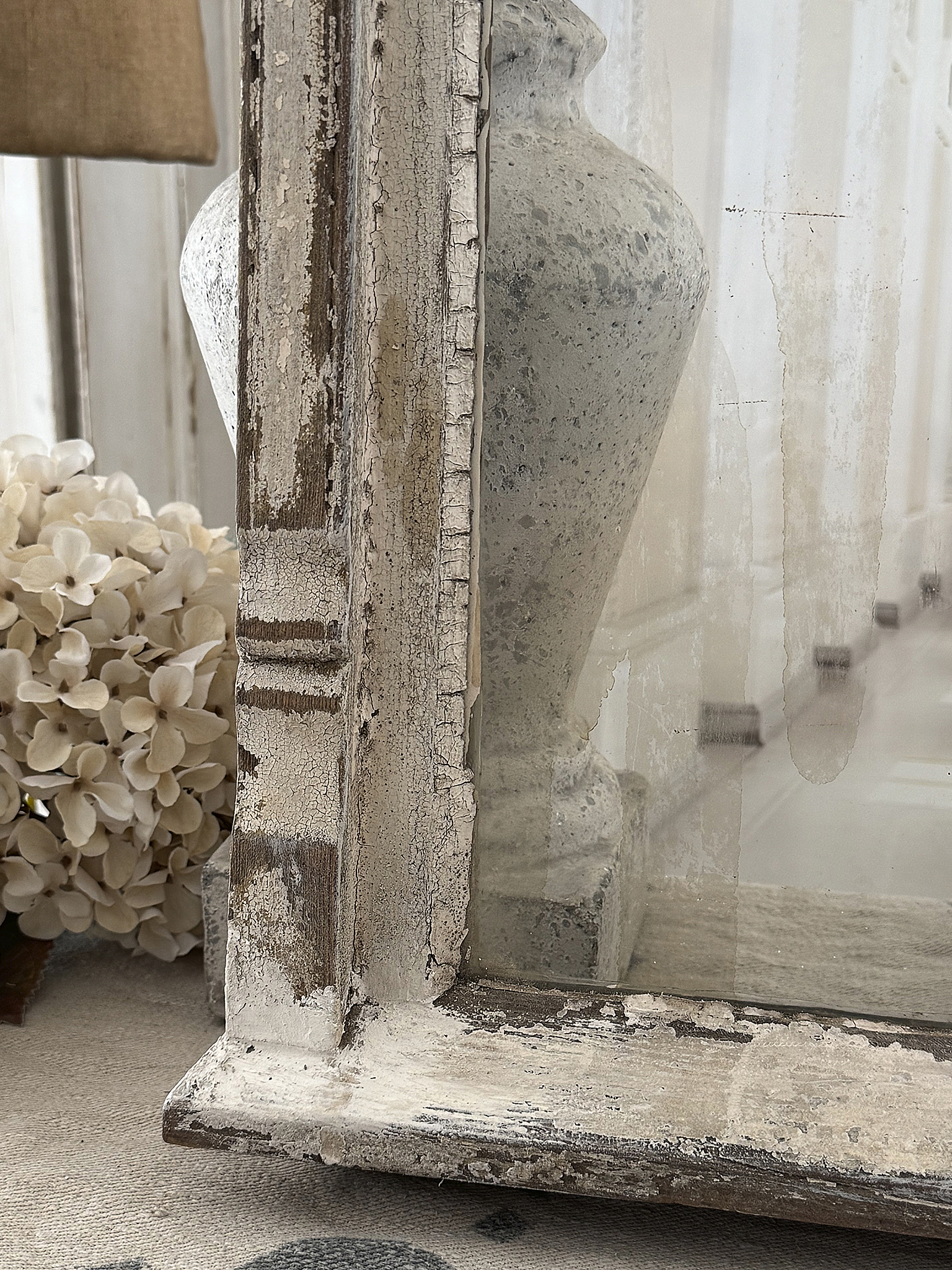 Antiker Fensterflügel mit Originalpatina – Vintage Shabby Chic Fenster mit alten Glasscheiben & Holzdetails***