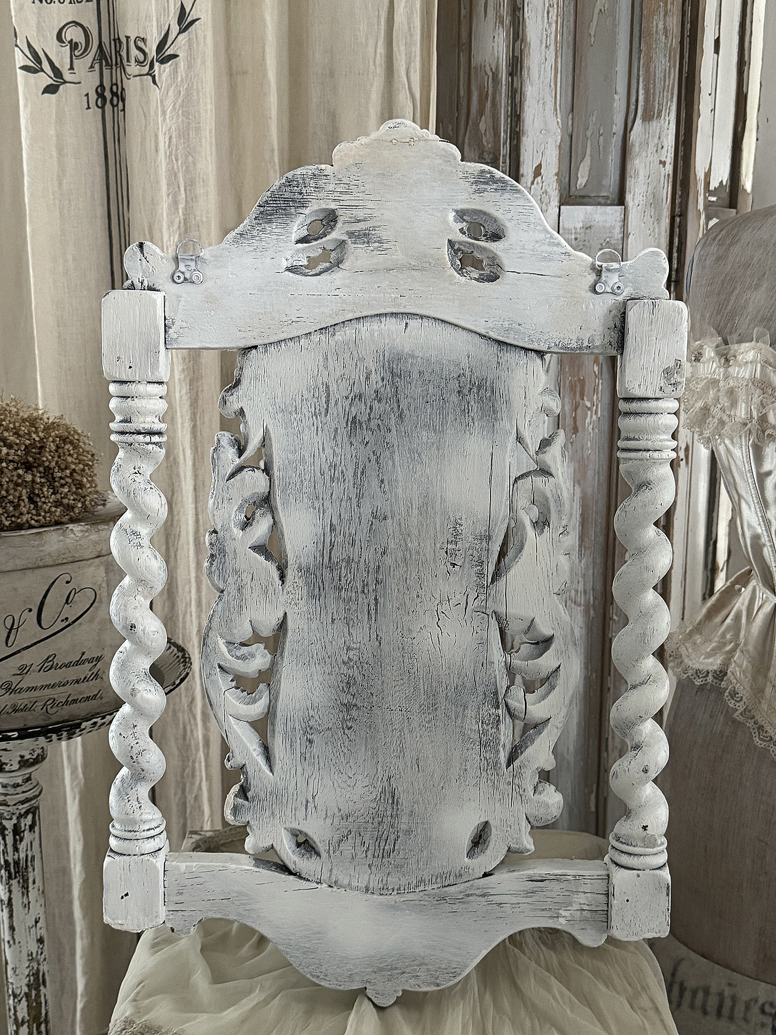 Individuelles Memoboard/ Stuhllehne antik***