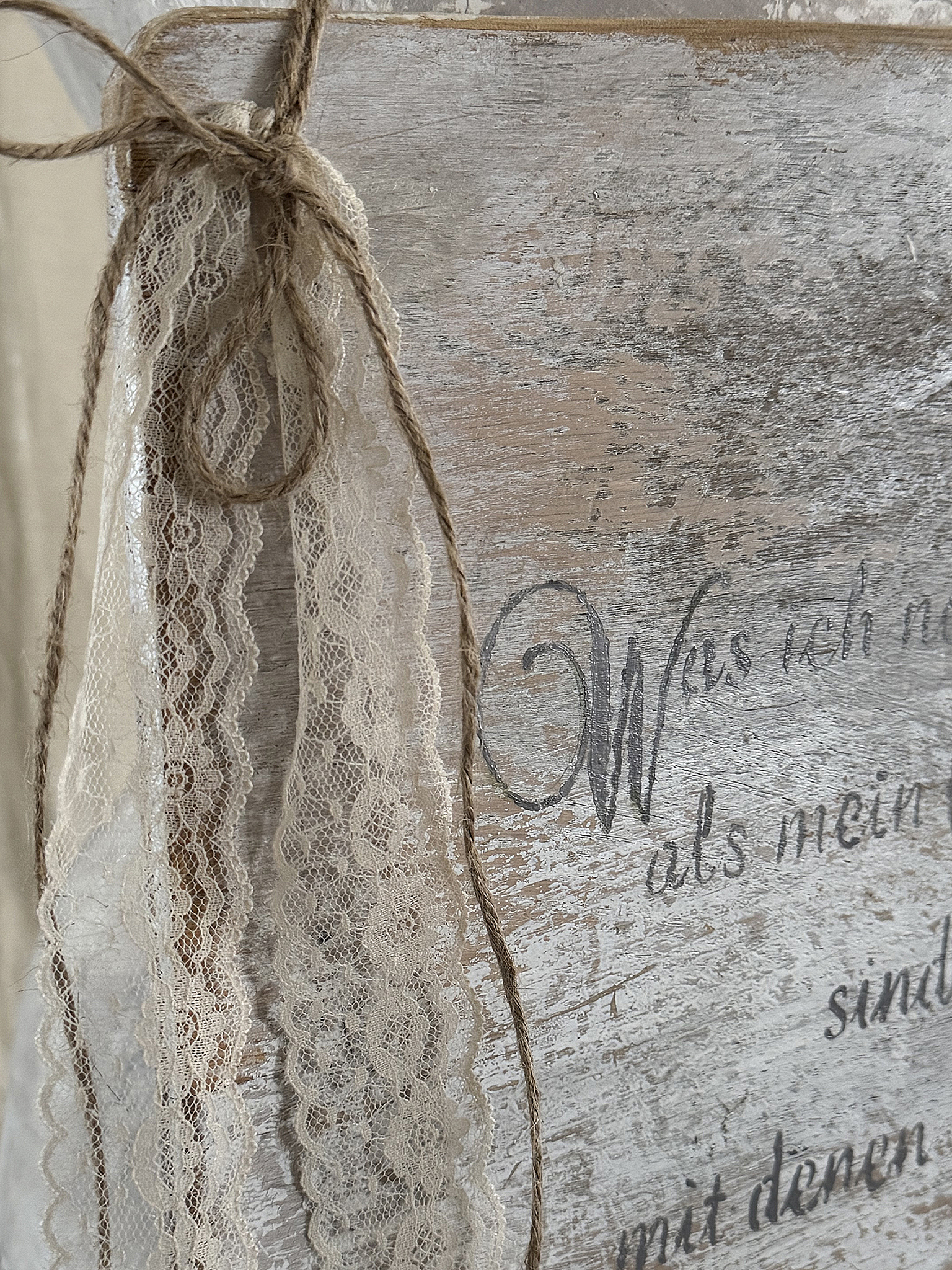 Nostalgisches Holzbild im liebevollen Vintage-Charakter***