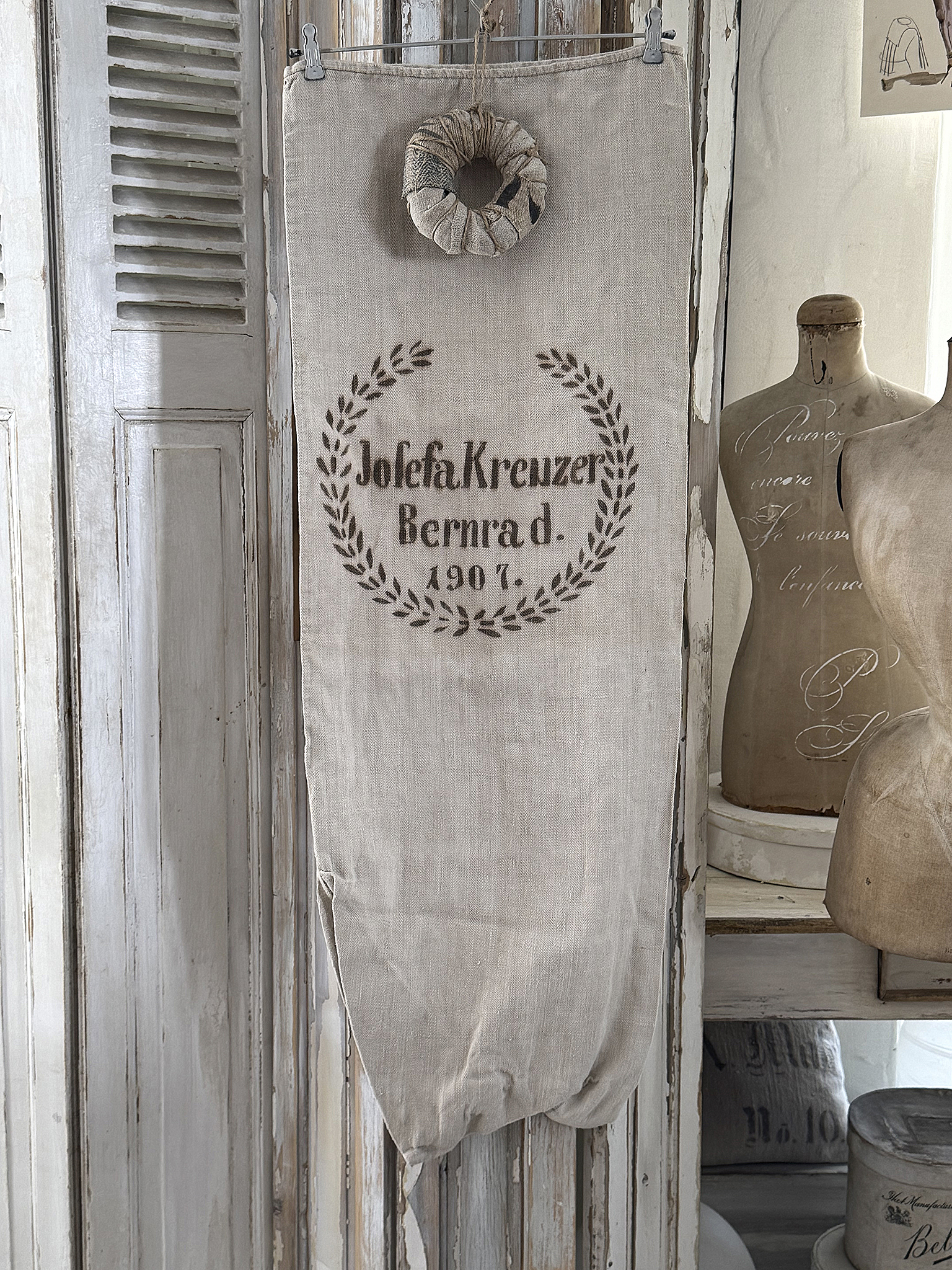 Antiker Leinensack/ Mehlsack 1907***
