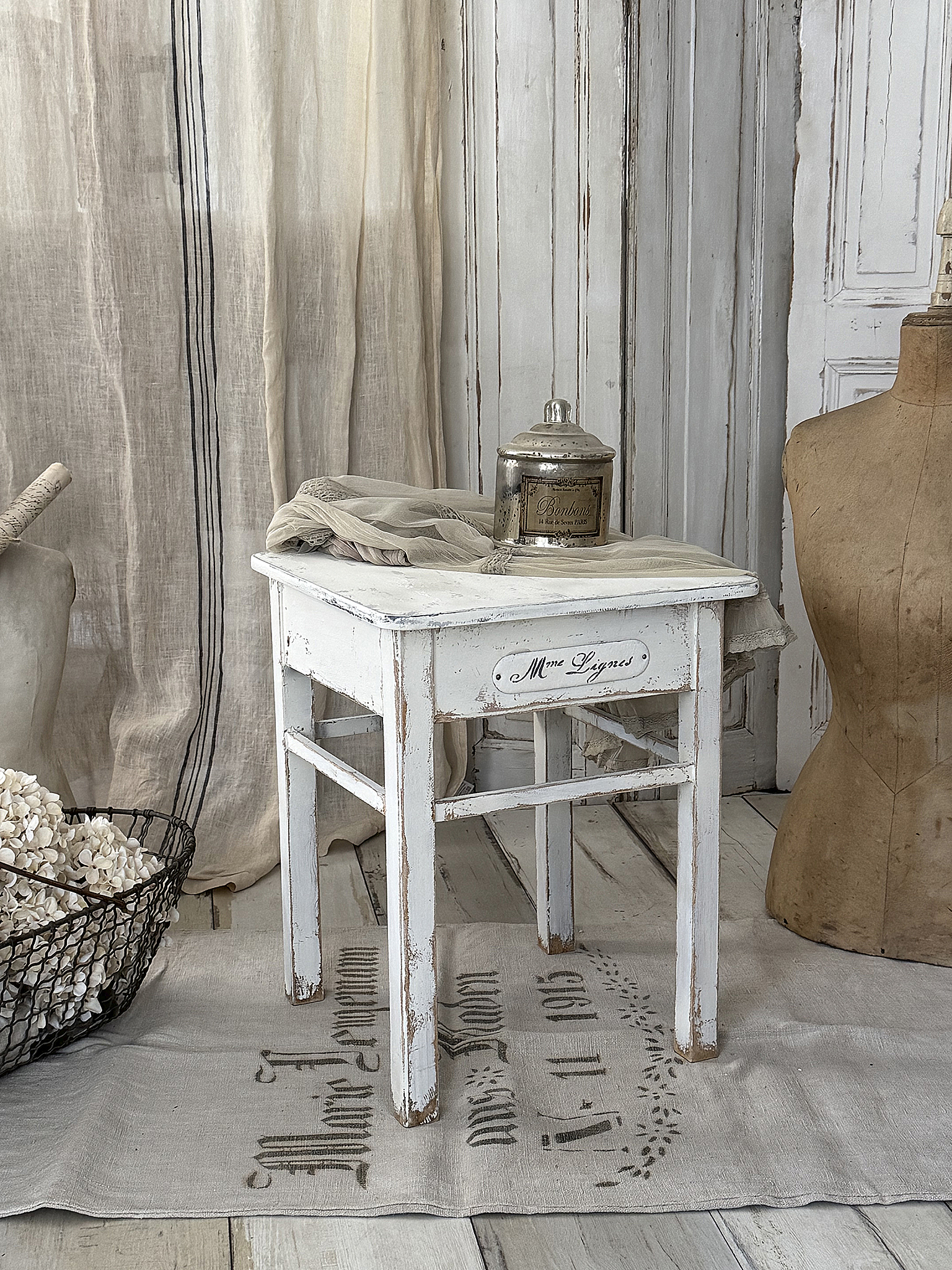 Alter Klapphocker mit Staufach Charmantes Vintage-Unikat***