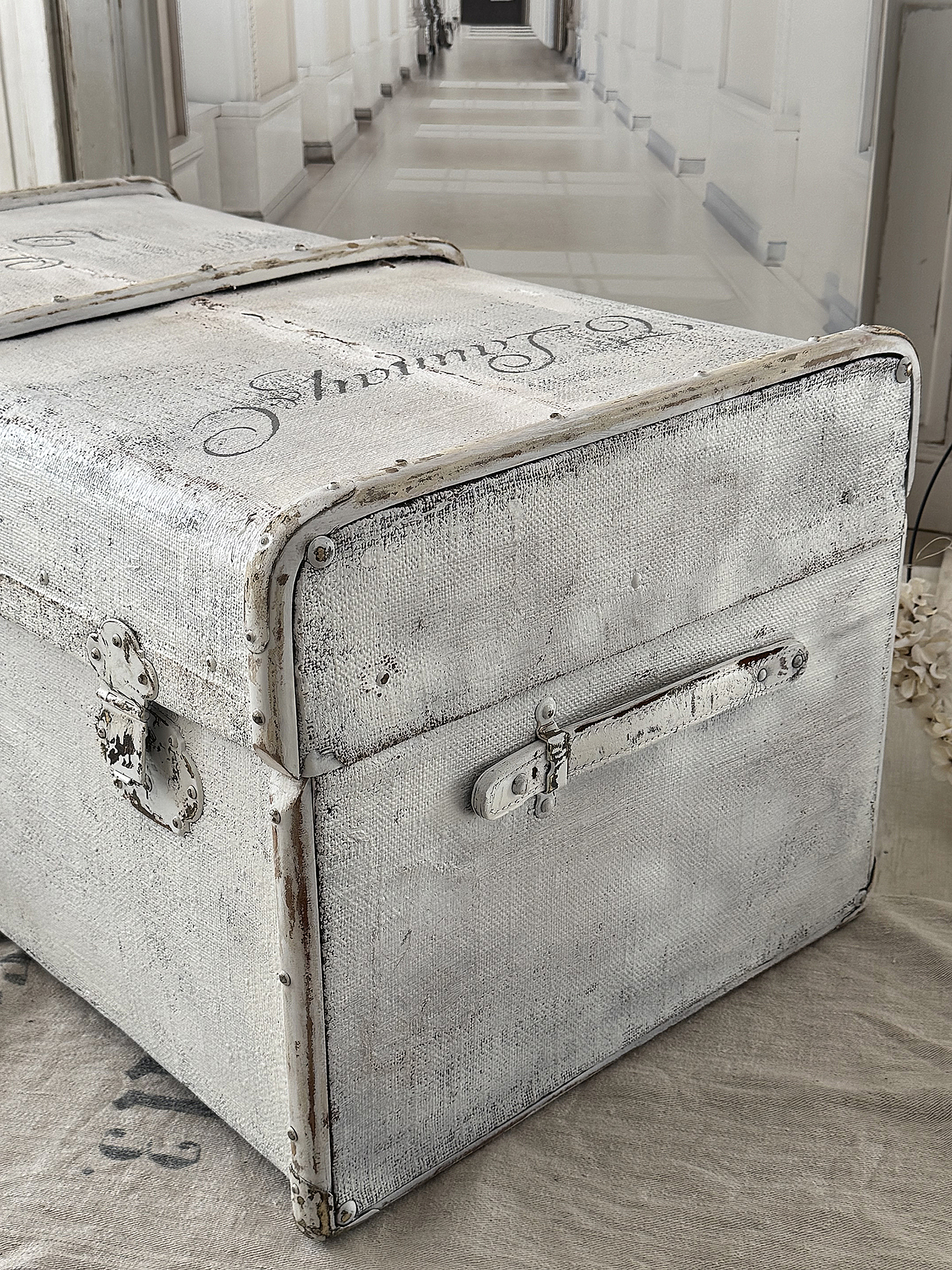 Antiker Überseekoffer über 100 Jahre – Shabby Chic – Reisetruhe / Couchtisch – Unikat***