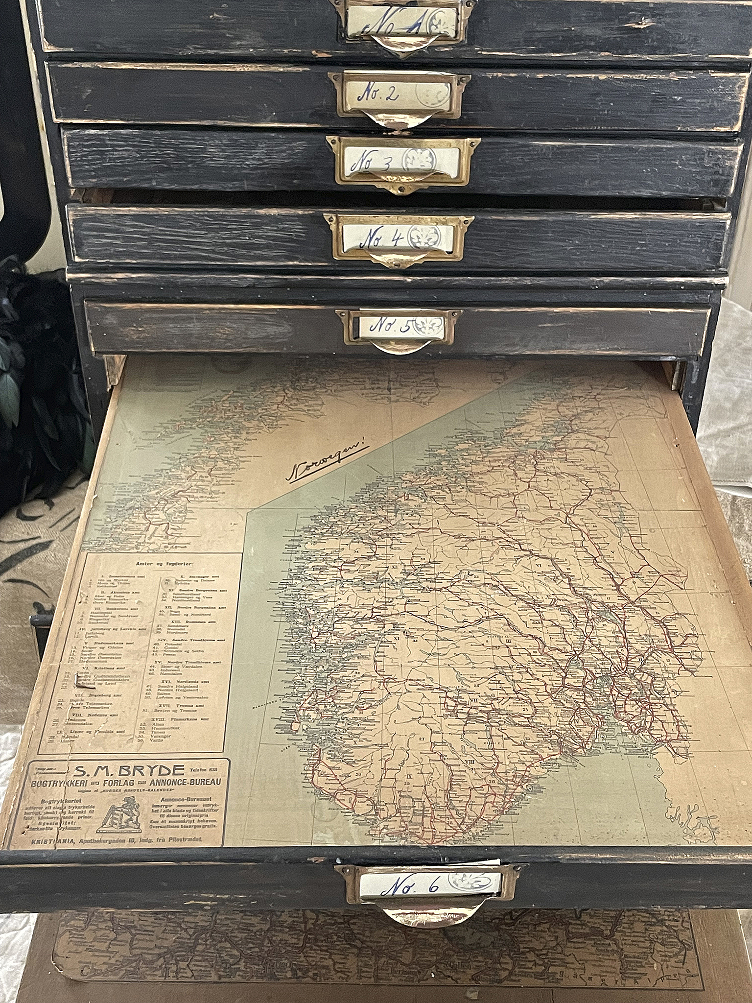 Antiker Planschrank Liebhaberstück***