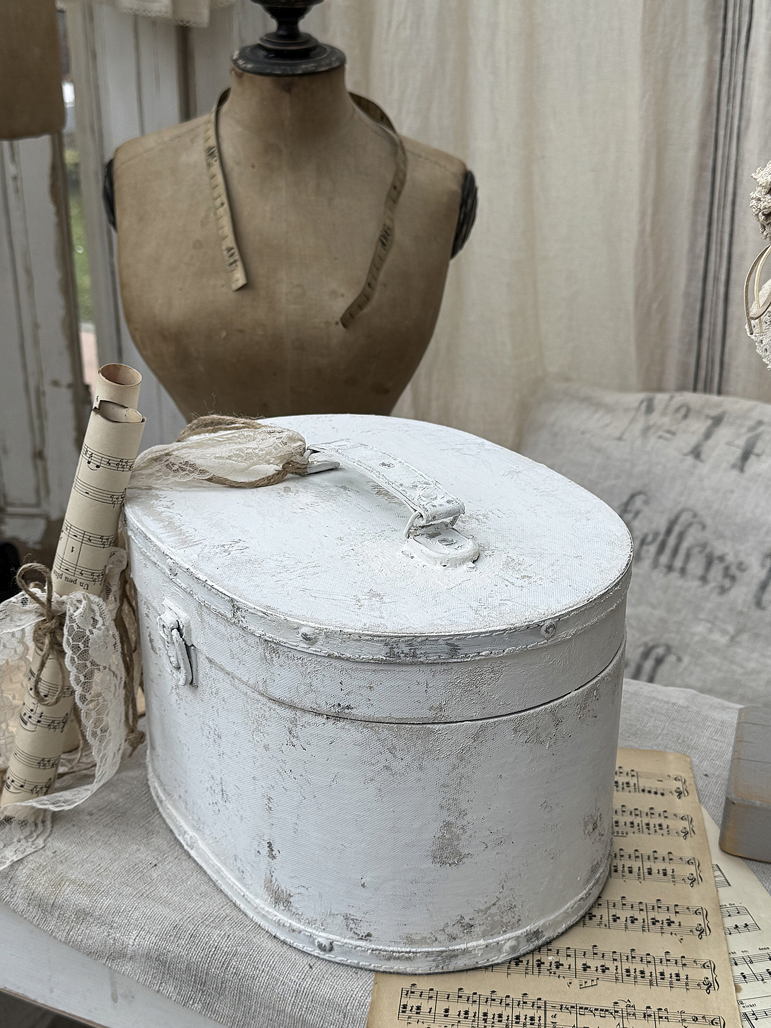   Hutkoffer-Shabby Brocante***