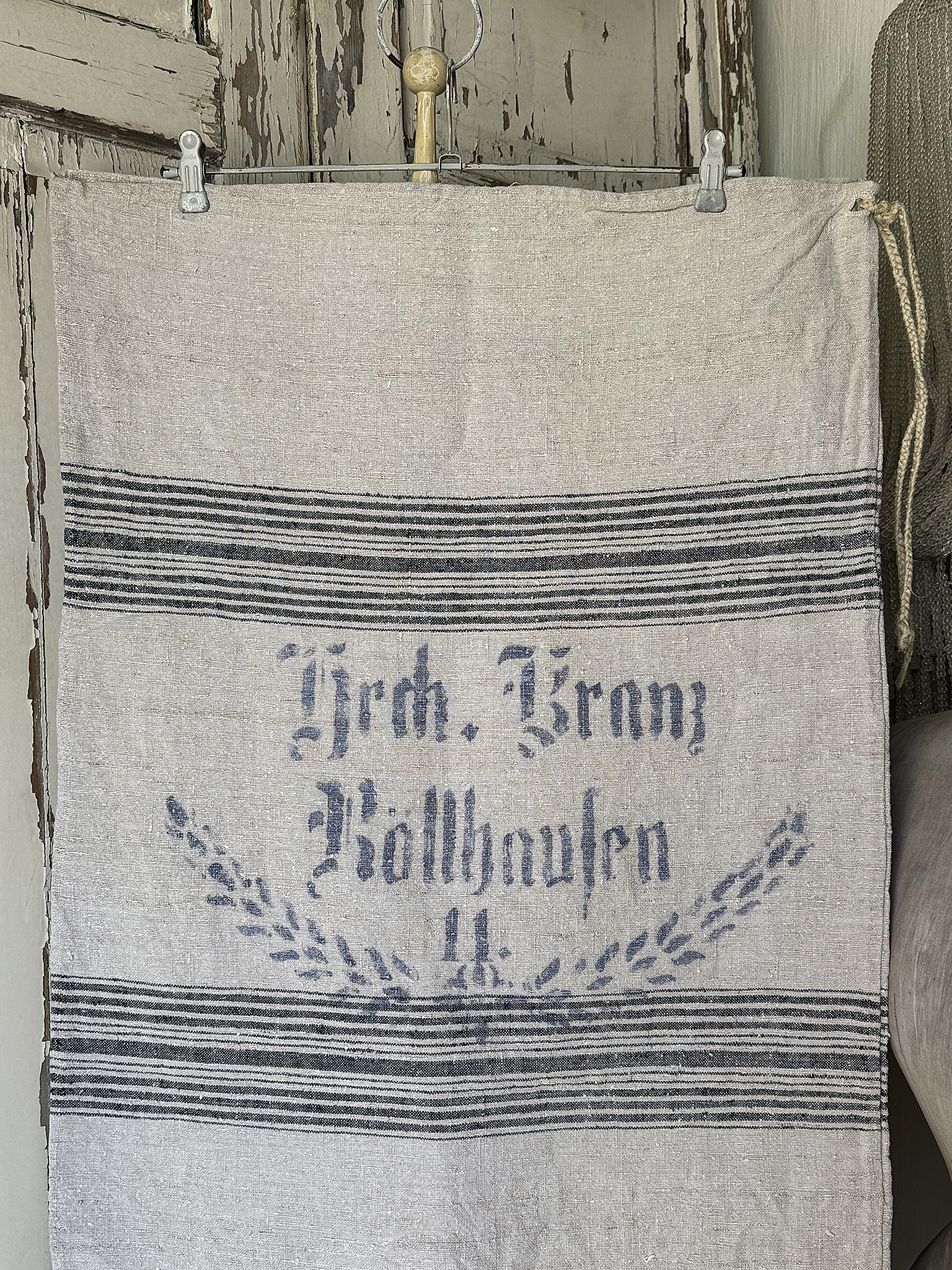Alter Leinensack mit Originaldruck 11***