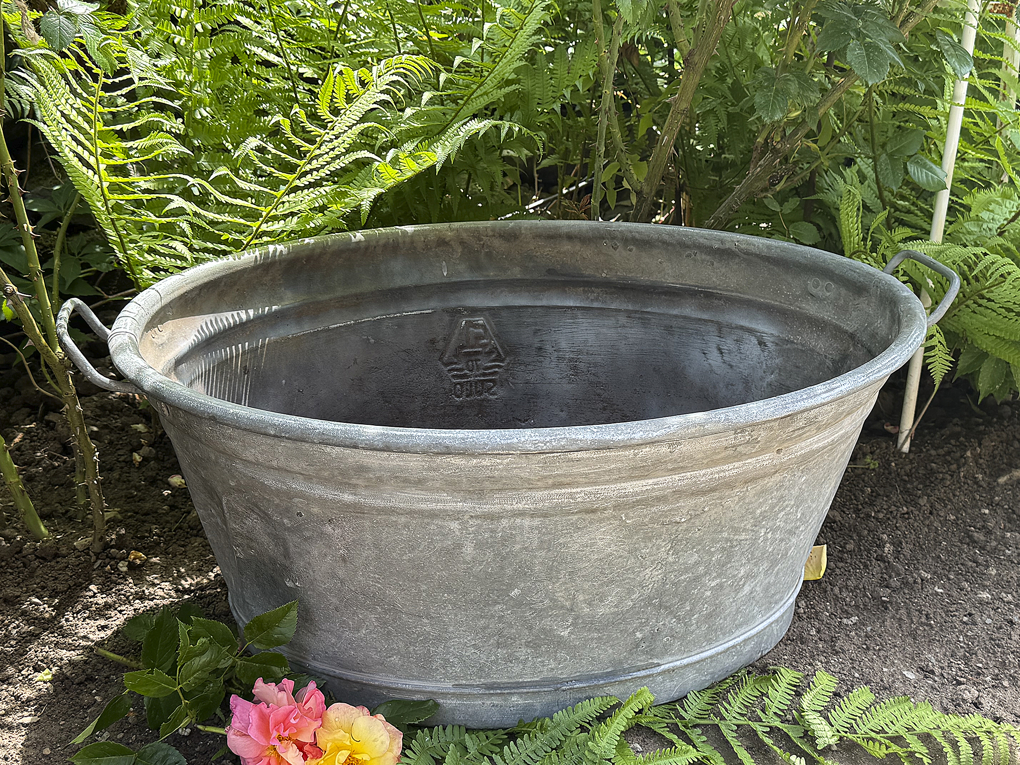 Alte große Zinkwanne mit authentischer Patina – 70 Liter***