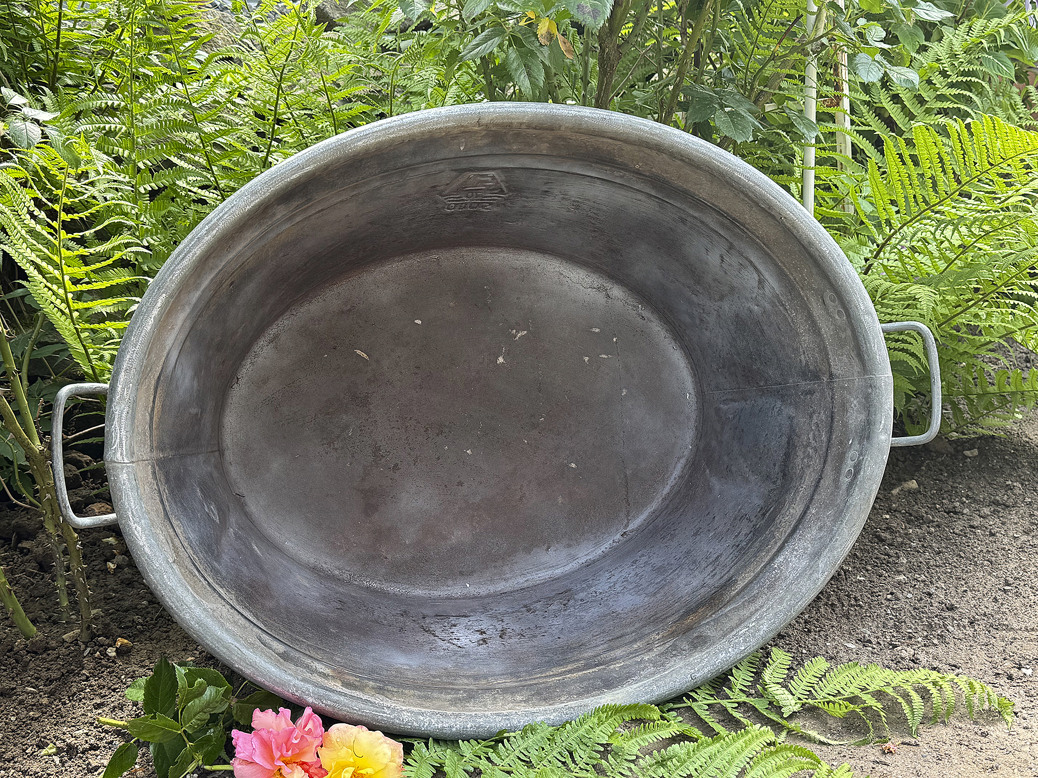 Alte große Zinkwanne mit authentischer Patina – 70 Liter***