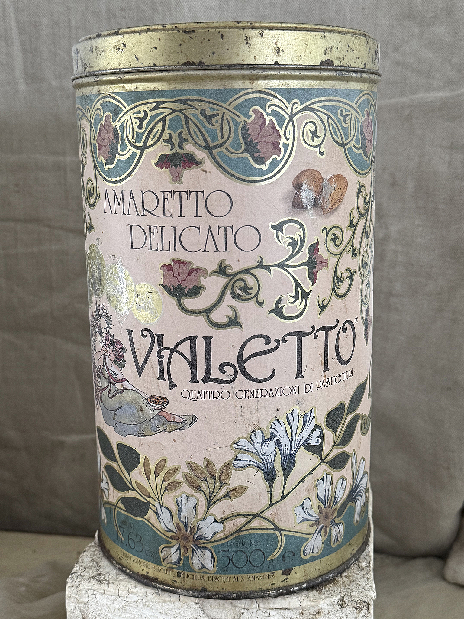 Duo alte Dose mit Wachsblüte*** Duo alte Dose mit Wachsblüte***