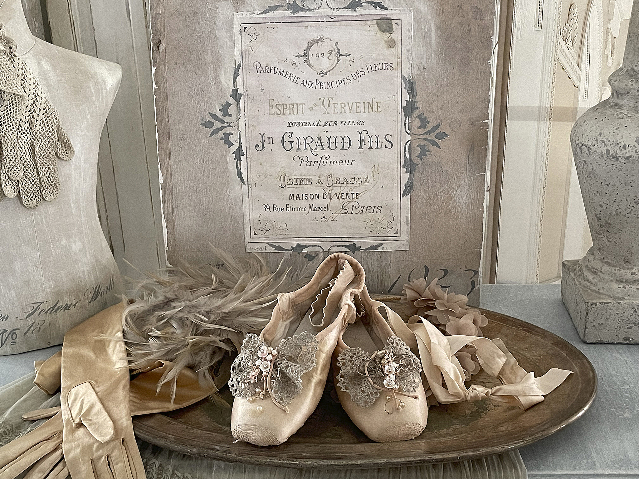 Ballettschuhe Brocante mit Spitze***