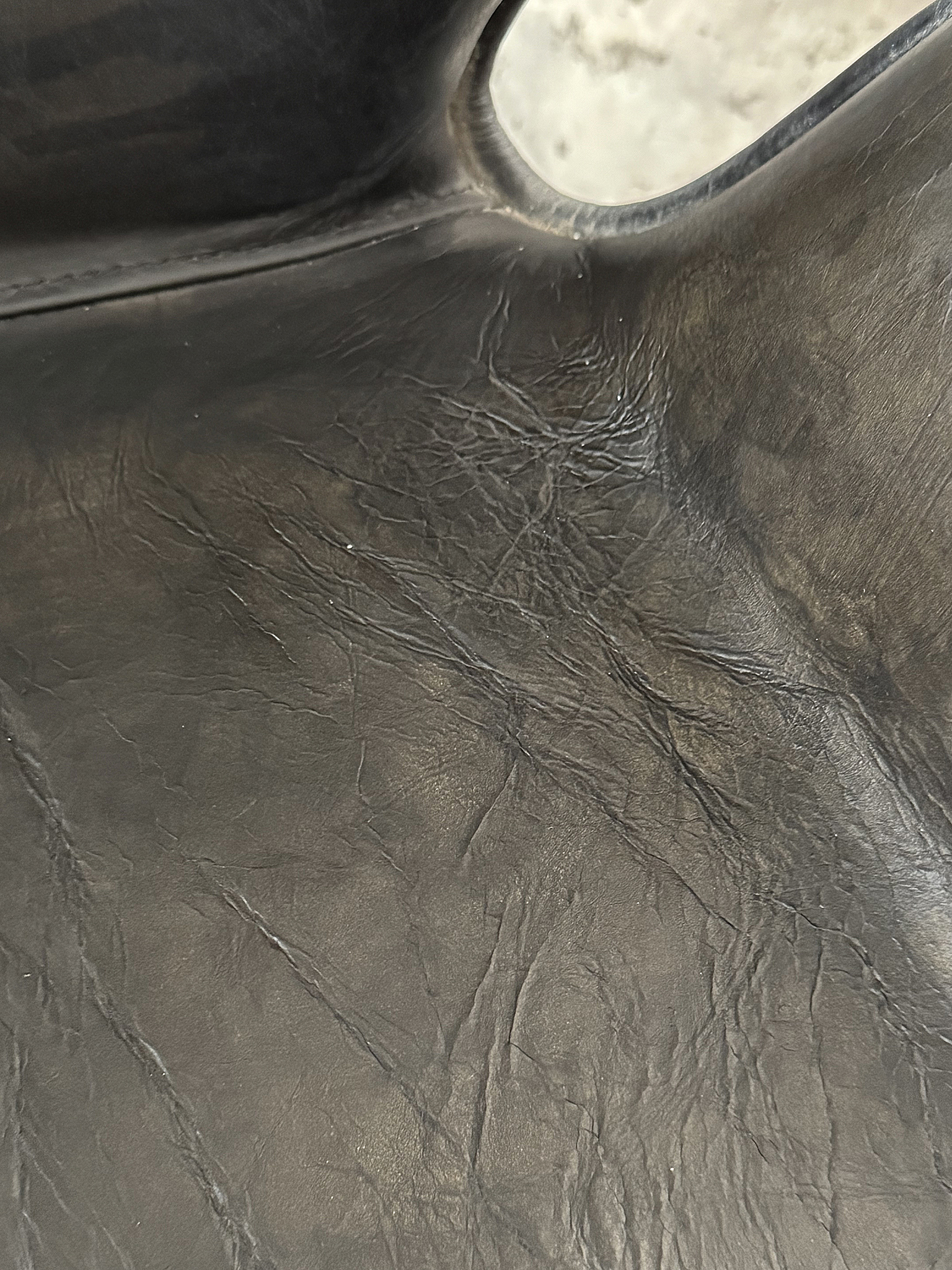 Luxus Art-Déco Schreibtischstuhl aus Echtleder & Aluminium im Air-Wing-Design***