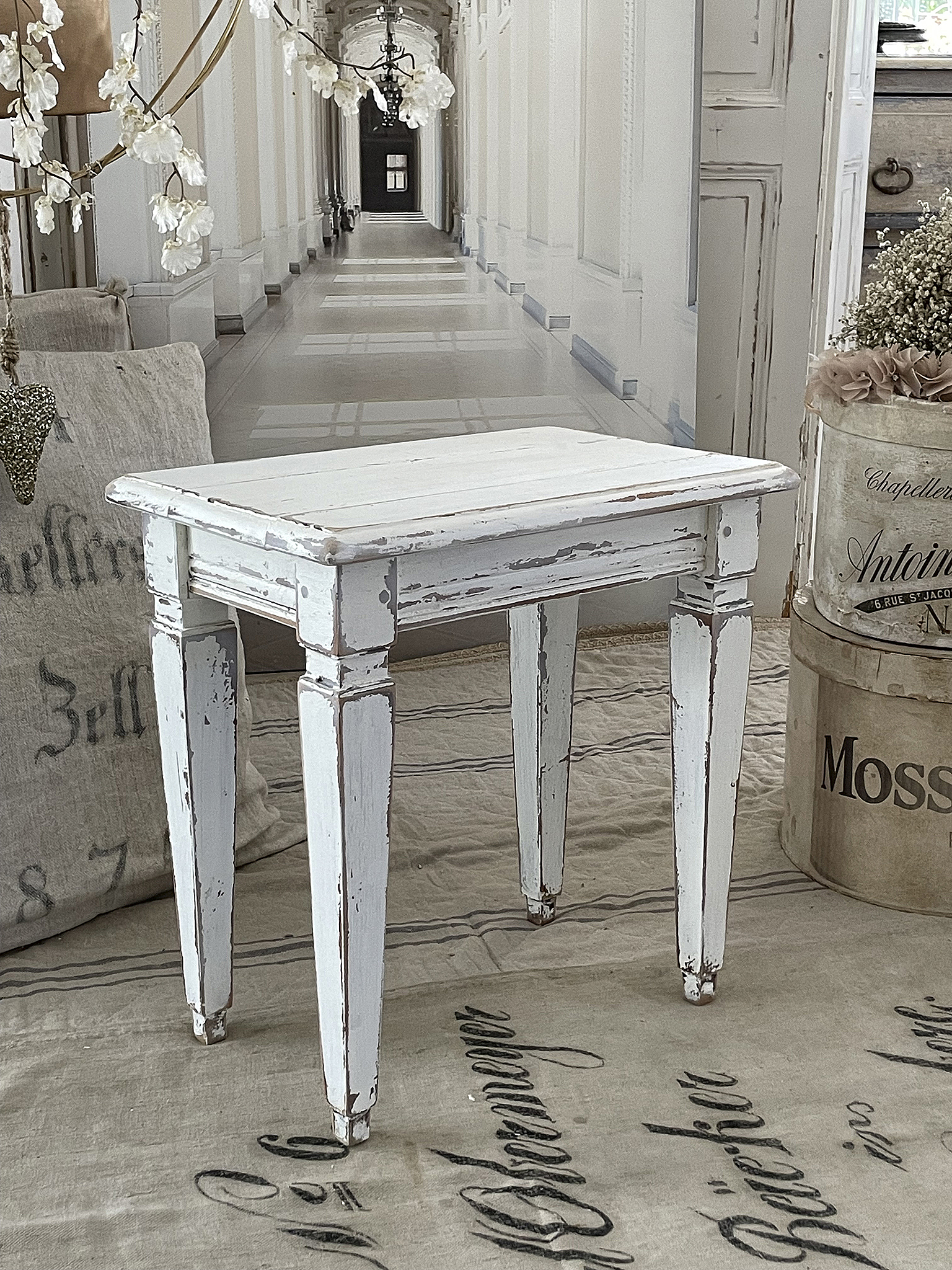 Antiker Shabby Holzhocker*** Antiker Shabby Holzhocker***