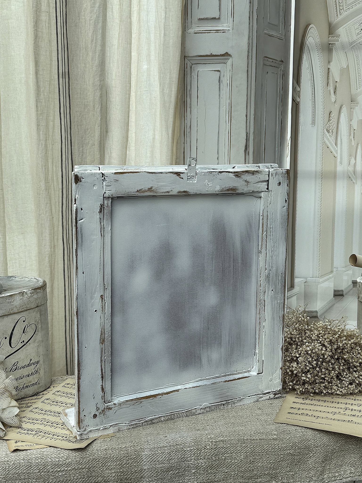 Altes Spiegelfenster mit Fensterbank*** Altes Spiegelfenster mit Fensterbank***