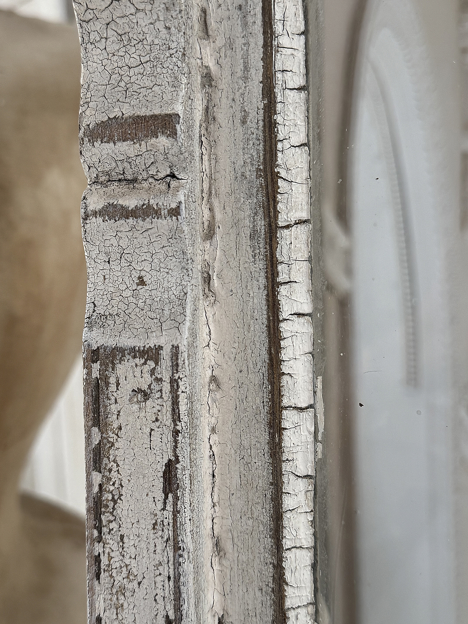 Antiker Fensterflügel mit Originalpatina – Vintage Shabby Chic Fenster mit alten Glasscheiben & Holzdetails***