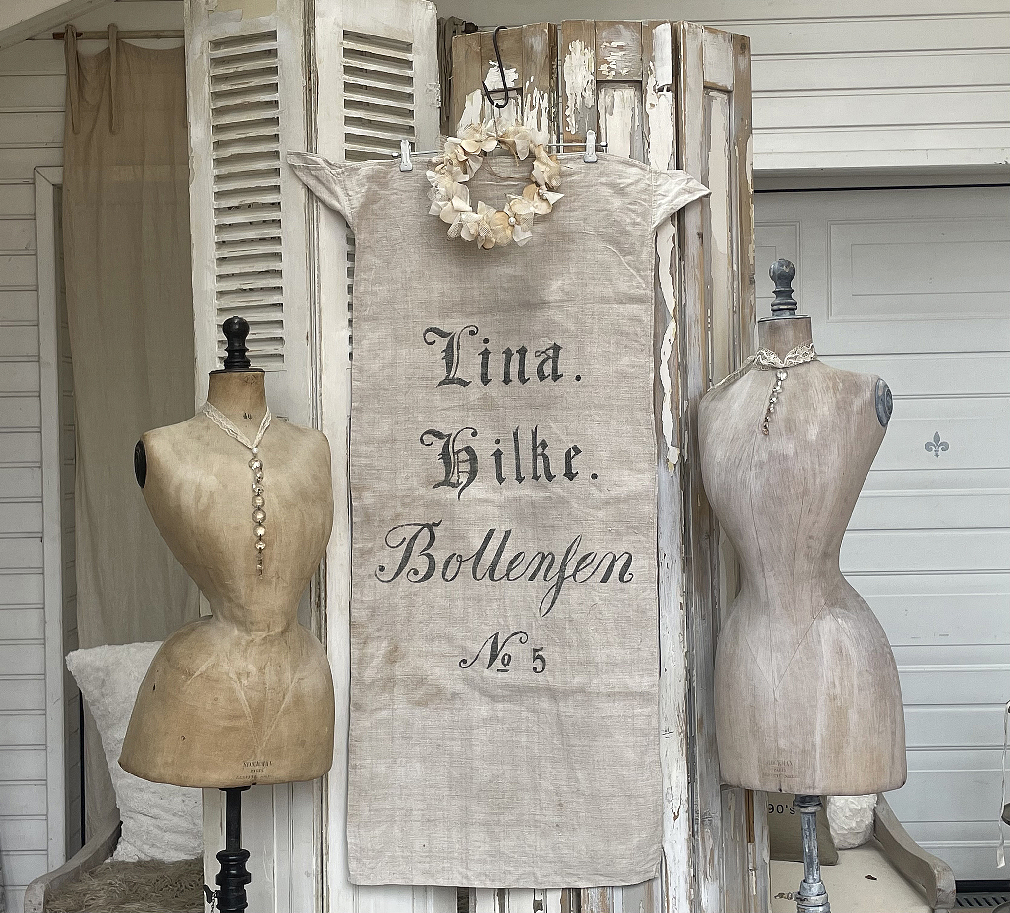 Alter seltener Leinensack/ Mehlsack Schreibschrift***