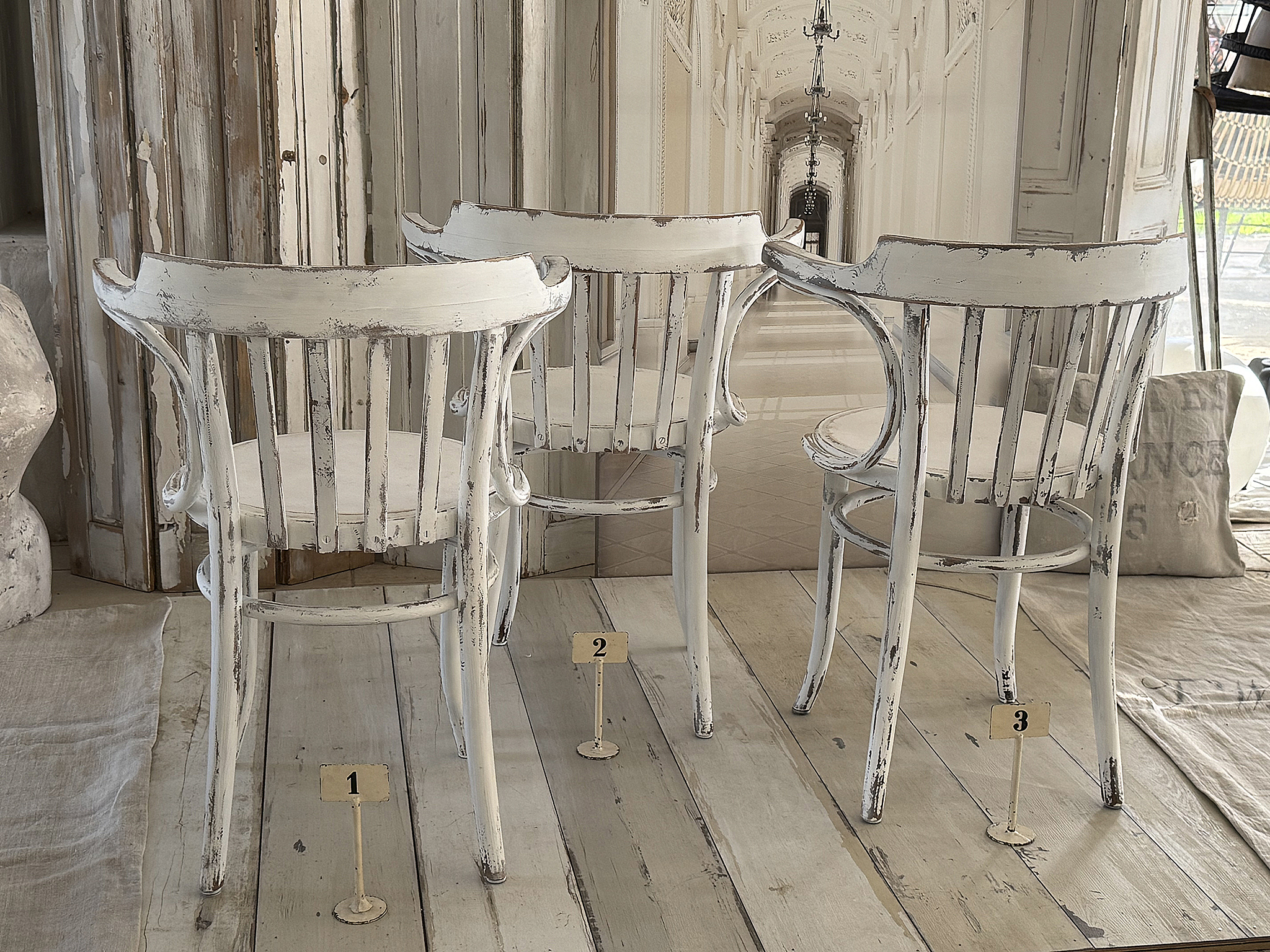 Original alte Thonet-Armlehnenstühle aus Bugholz***