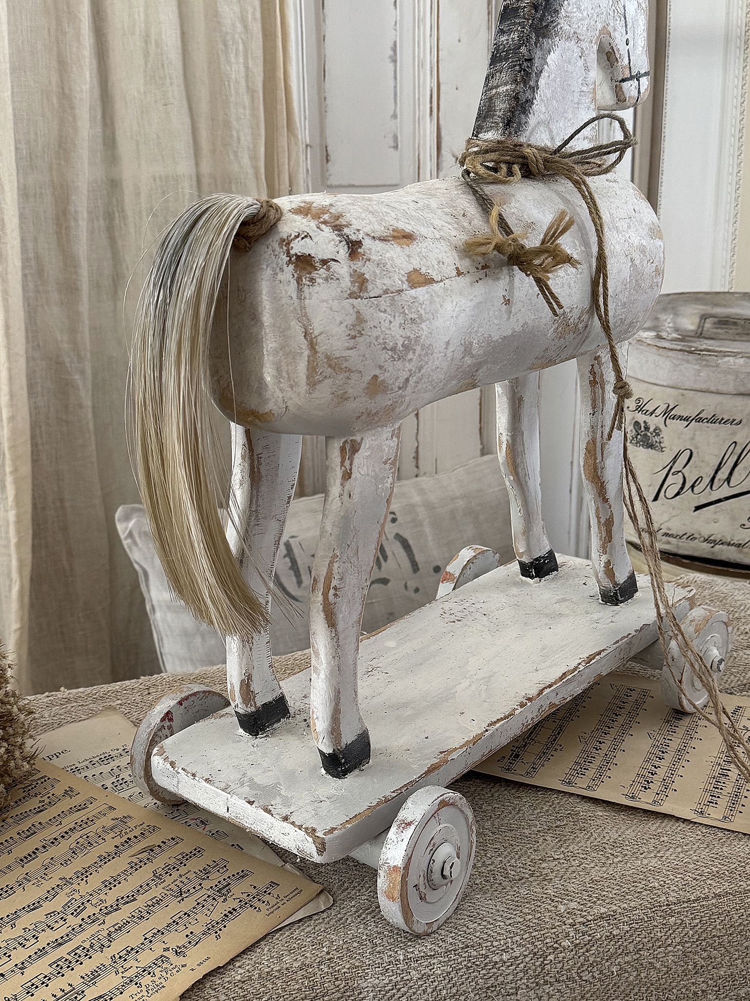 Süßes altes Ziehpferdchen Shabby-pur*** Süßes altes Ziehpferdchen Shabby-pur***