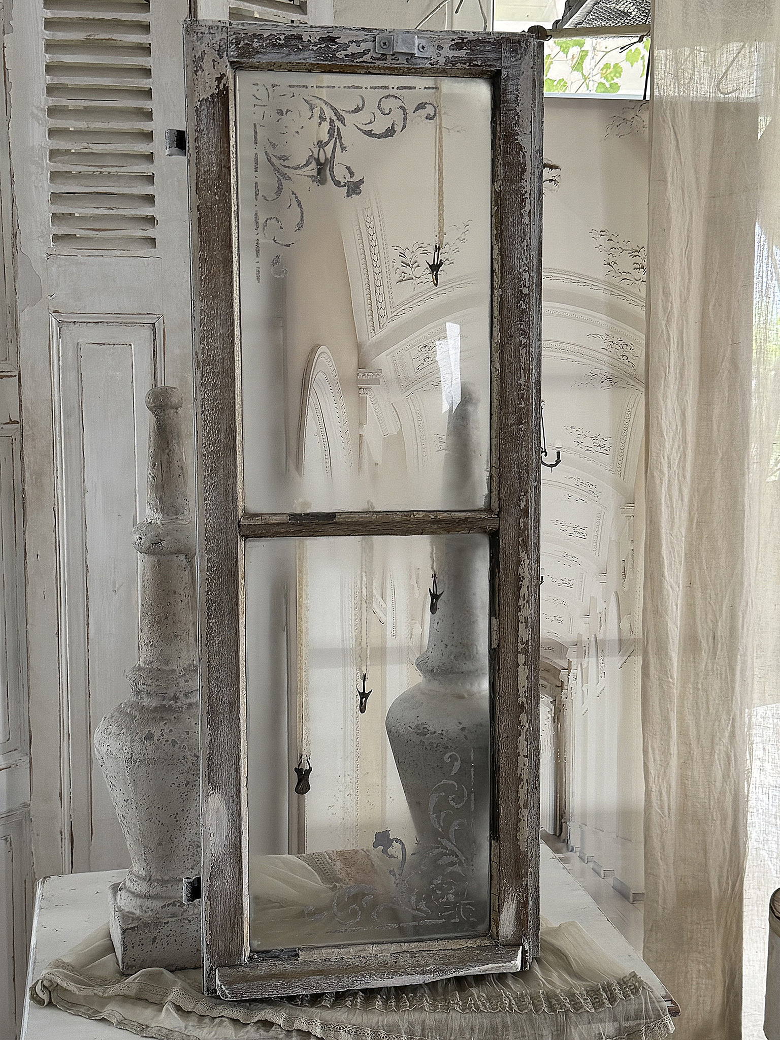 Antikes Sprossenfenster – Memo-Board Unikat*** Antikes Sprossenfenster – Memo-Board Unikat***