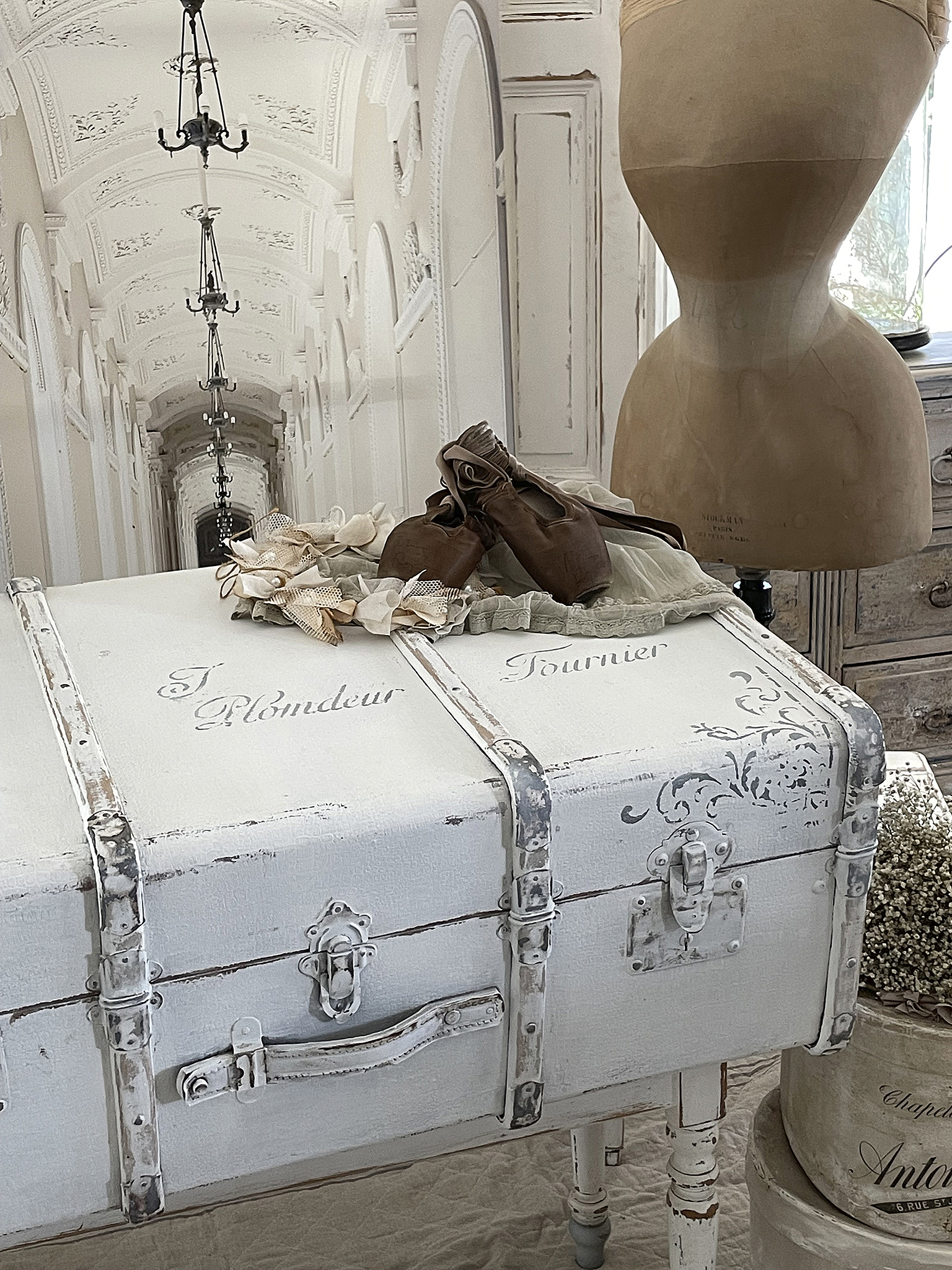 Nostalgischer großer Shabby-Überseekoffer Plomdeur*** Nostalgischer großer Shabby-Überseekoffer Plomdeur***