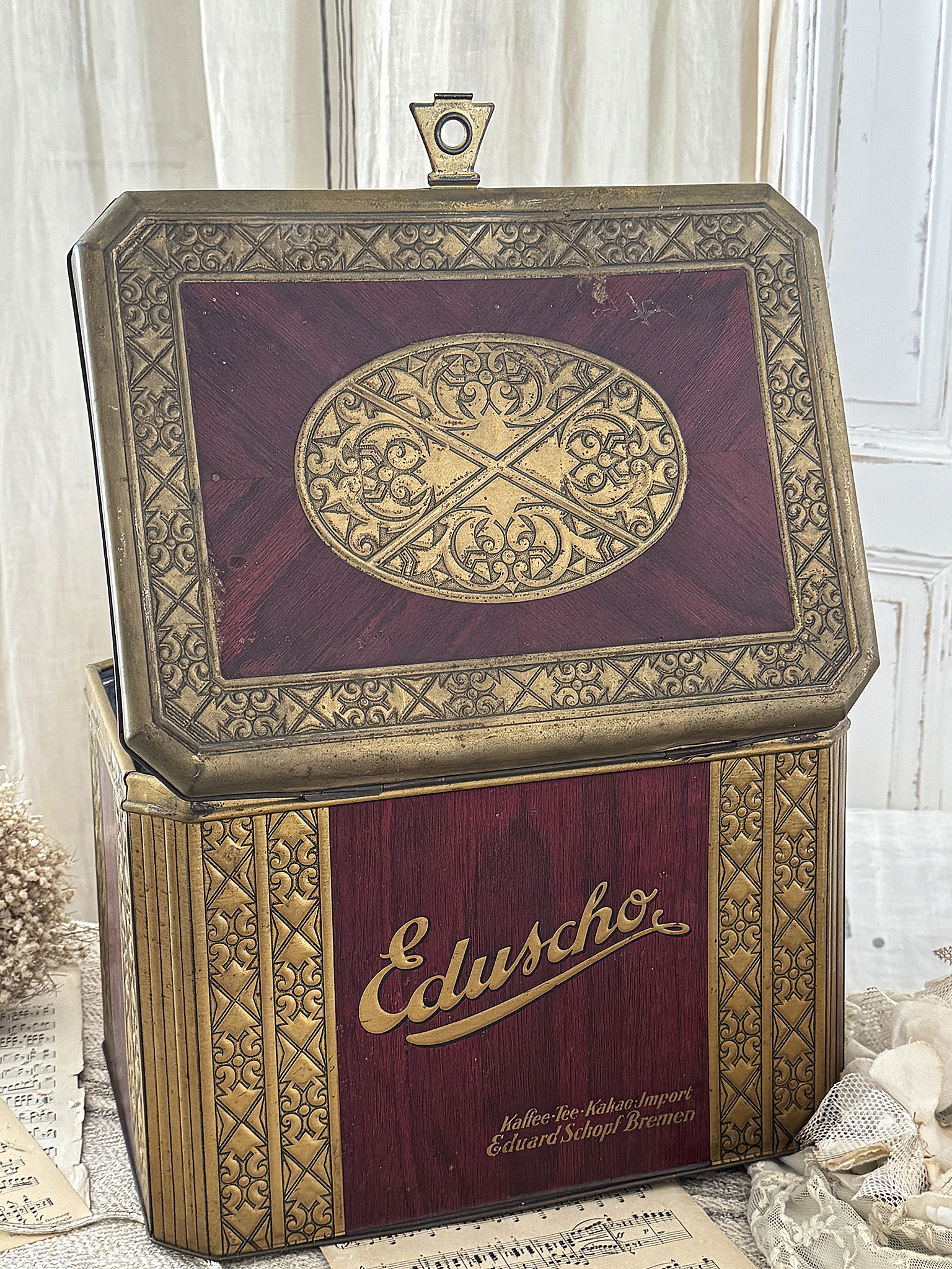Blechdose Eduscho Tante Emma Laden*** Blechdose Eduscho Tante Emma Laden***