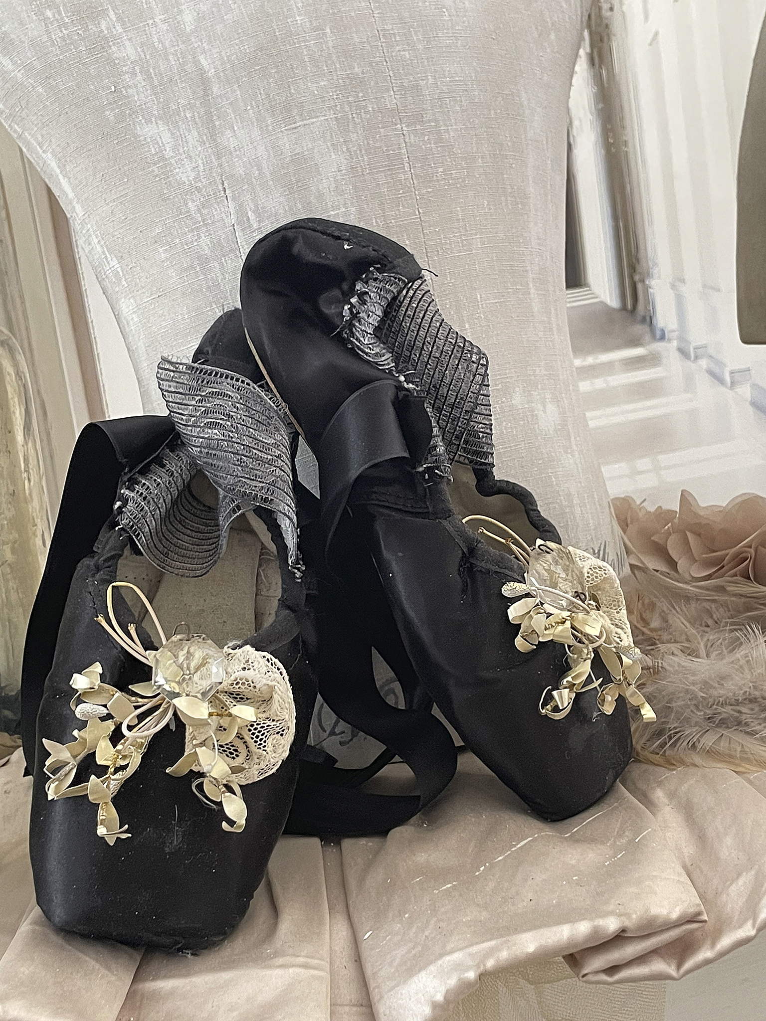 Spitzenschuhe Vintage-Schwarz*** Spitzenschuhe Vintage-Schwarz***
