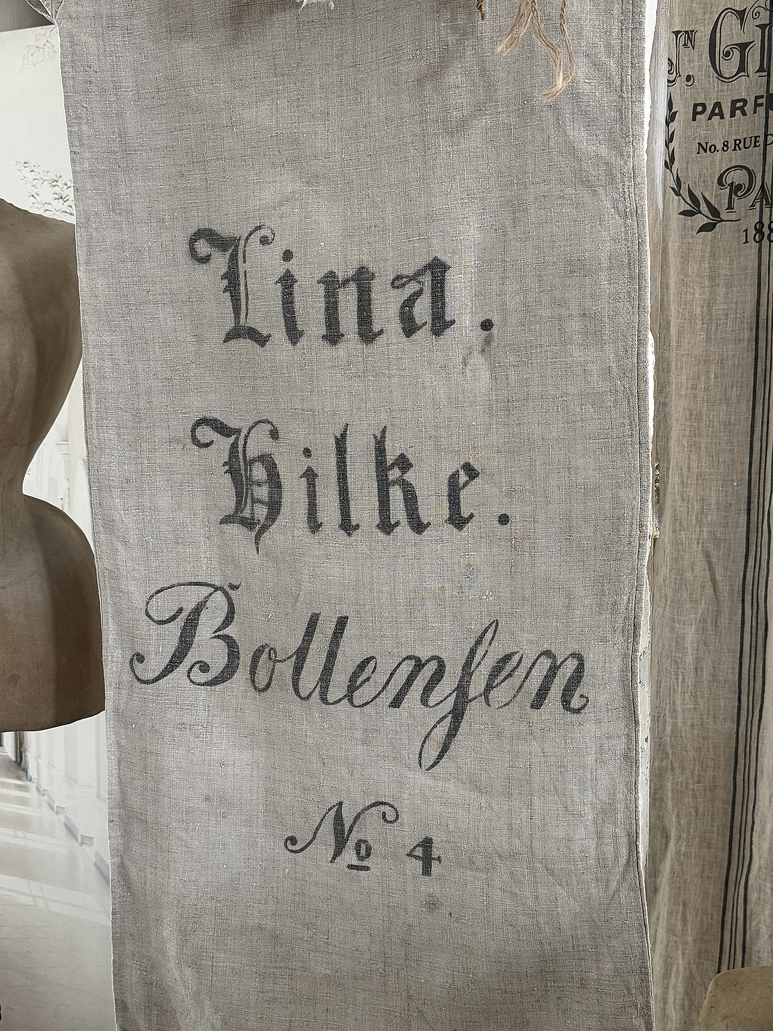 Wunderschöner alter Mehlsack- Lina***