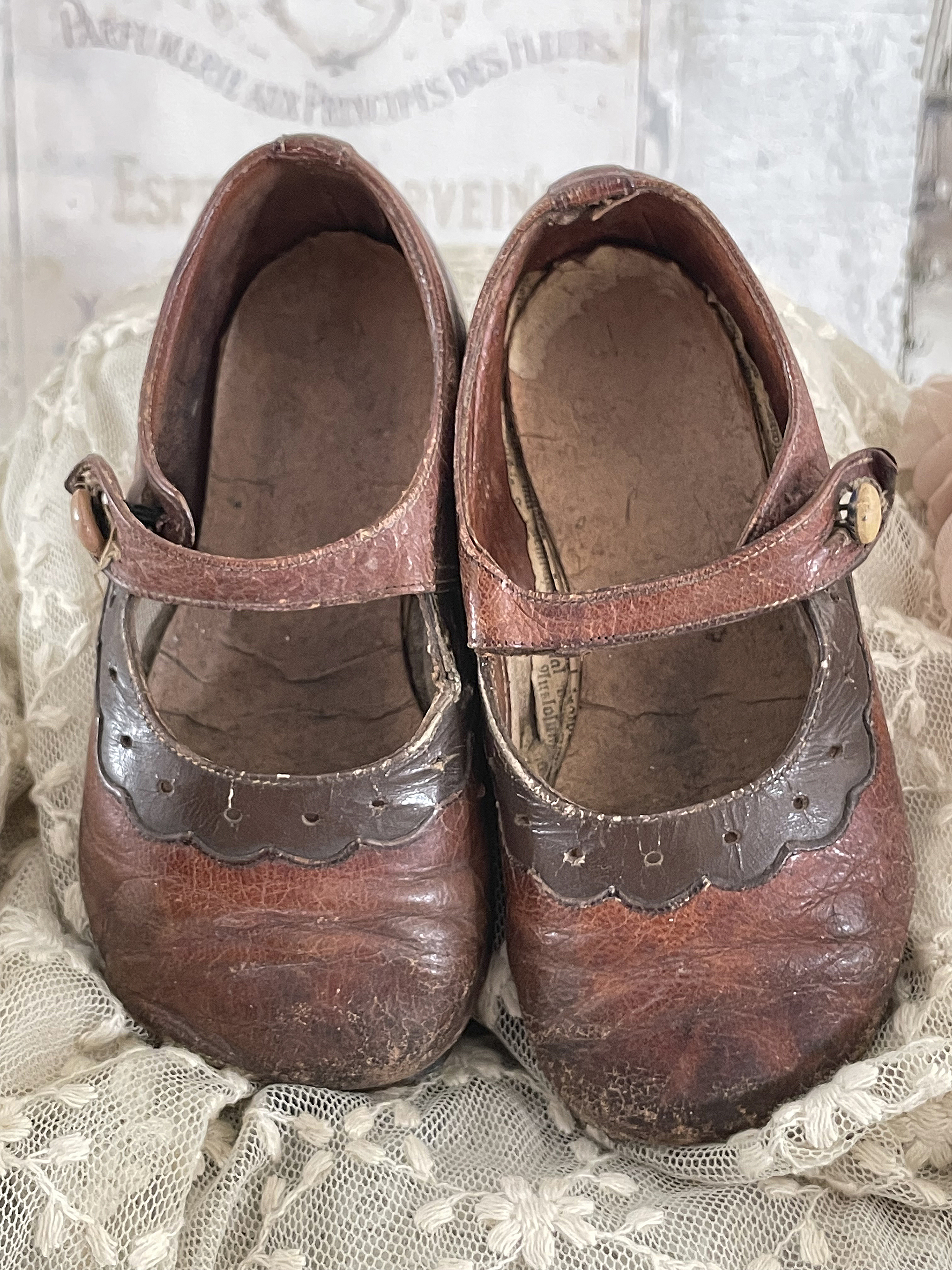 Reizende Kinderschuhe Vintage-braun***