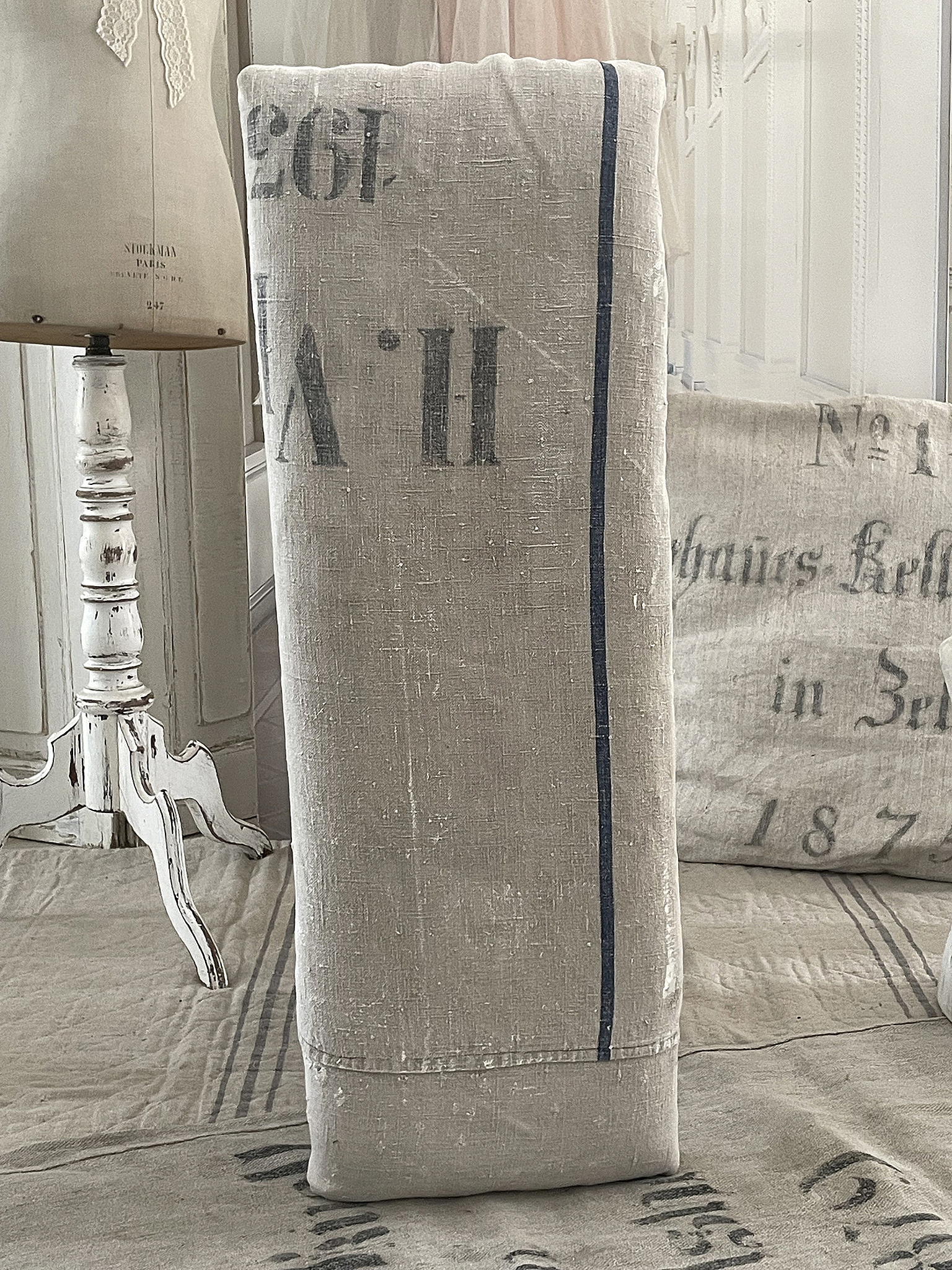 Alte Ofenbank mit Mehlsack Shabby pur*** Alte Ofenbank mit Mehlsack Shabby pur***