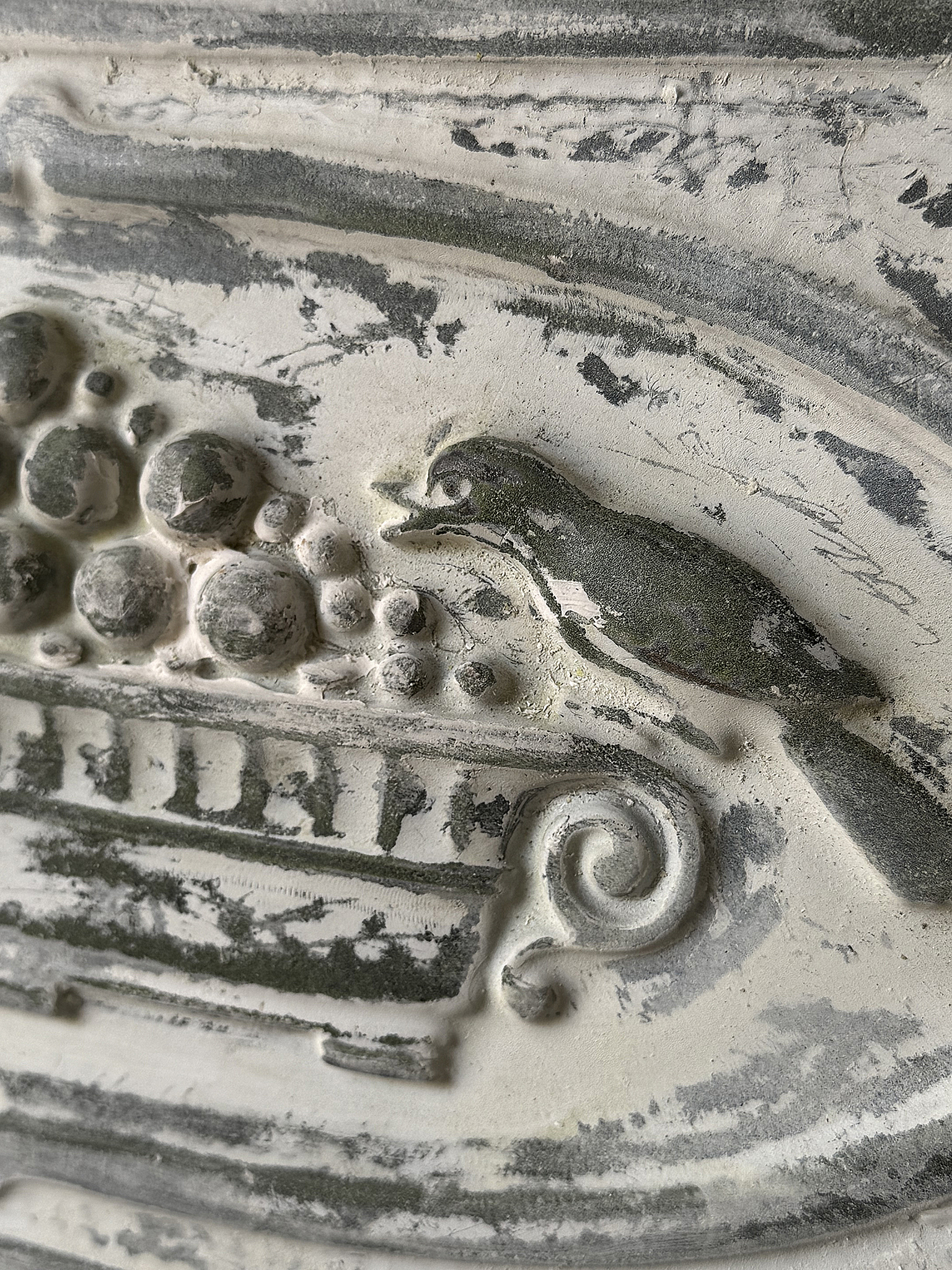 Jugendstil Ofenplatte aus Gusseisen***