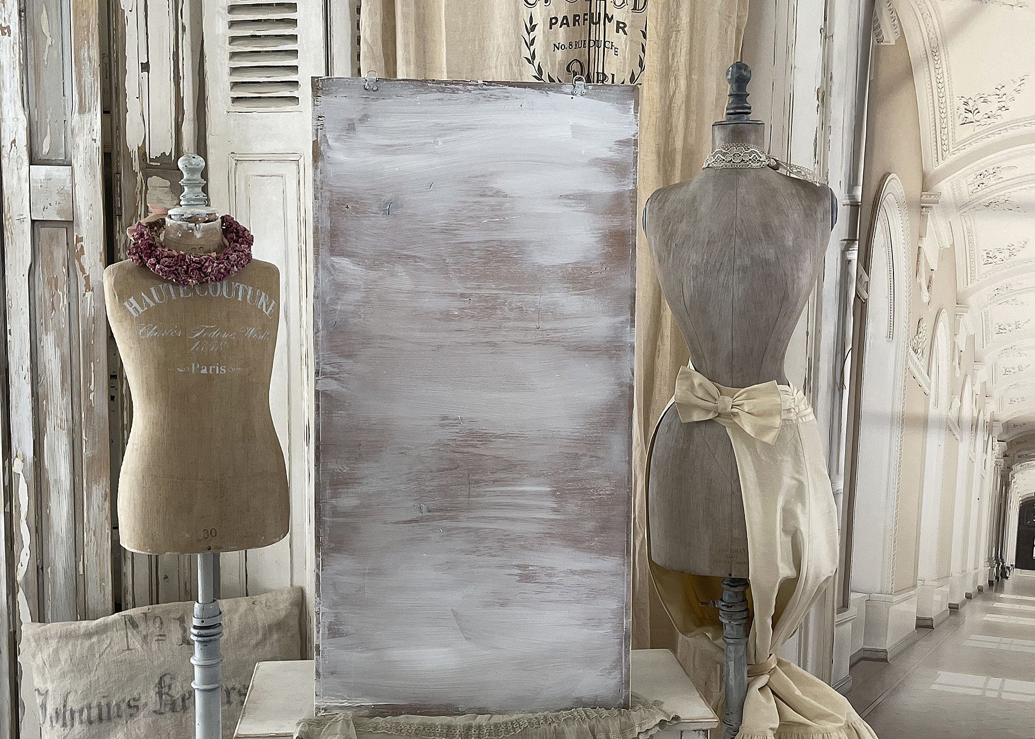 Großes Bild aus alter Holzkassette