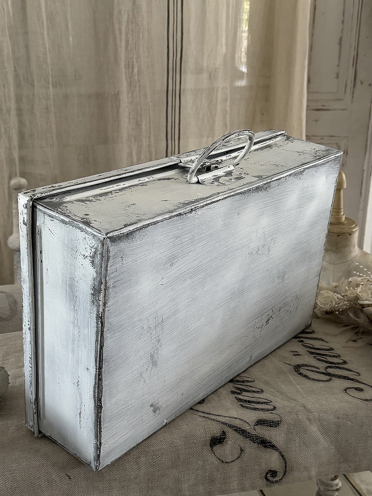  Alte wertige Klappkiste aus Zink***