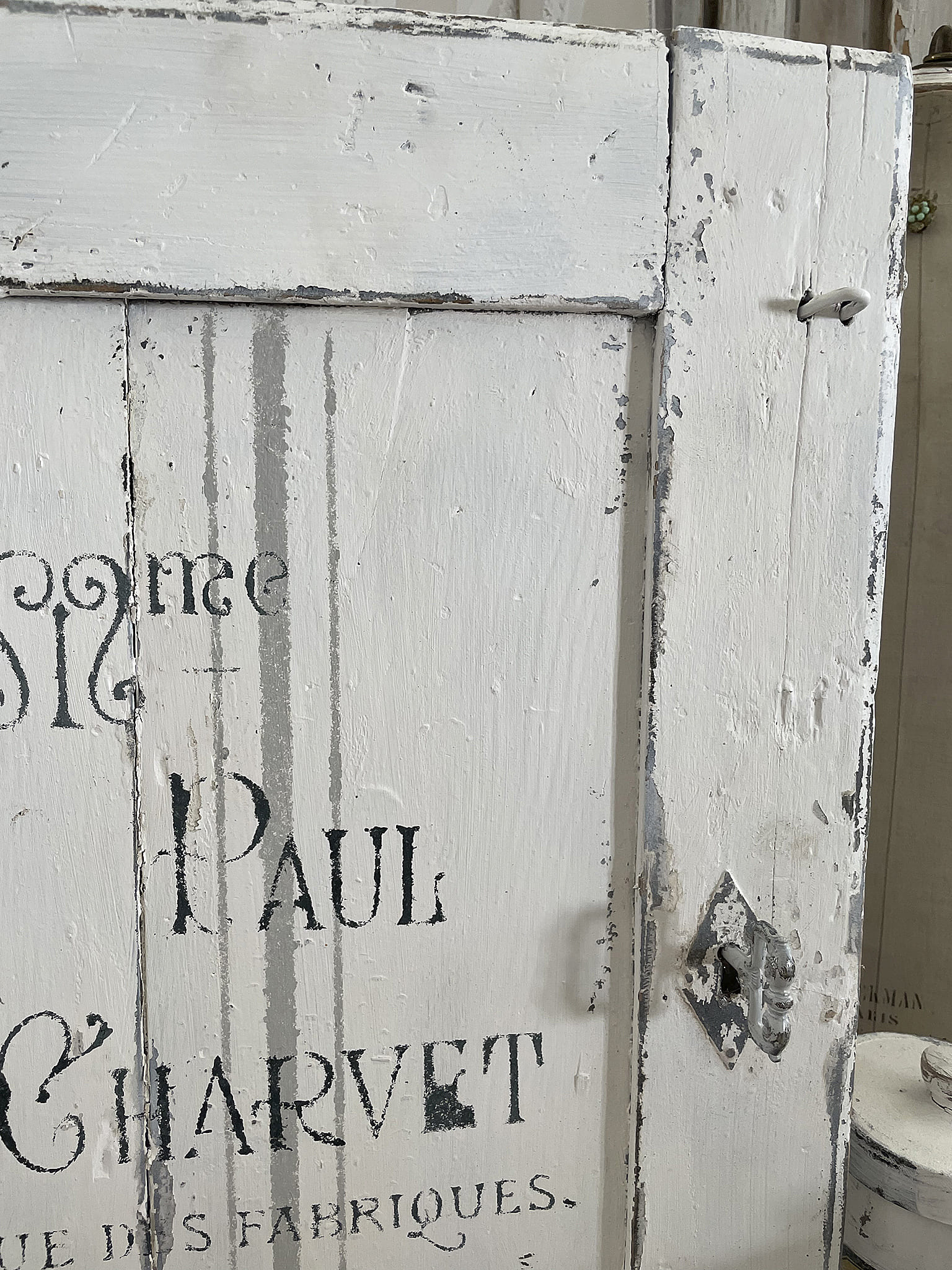 Alte Schranktür Paul Charvet