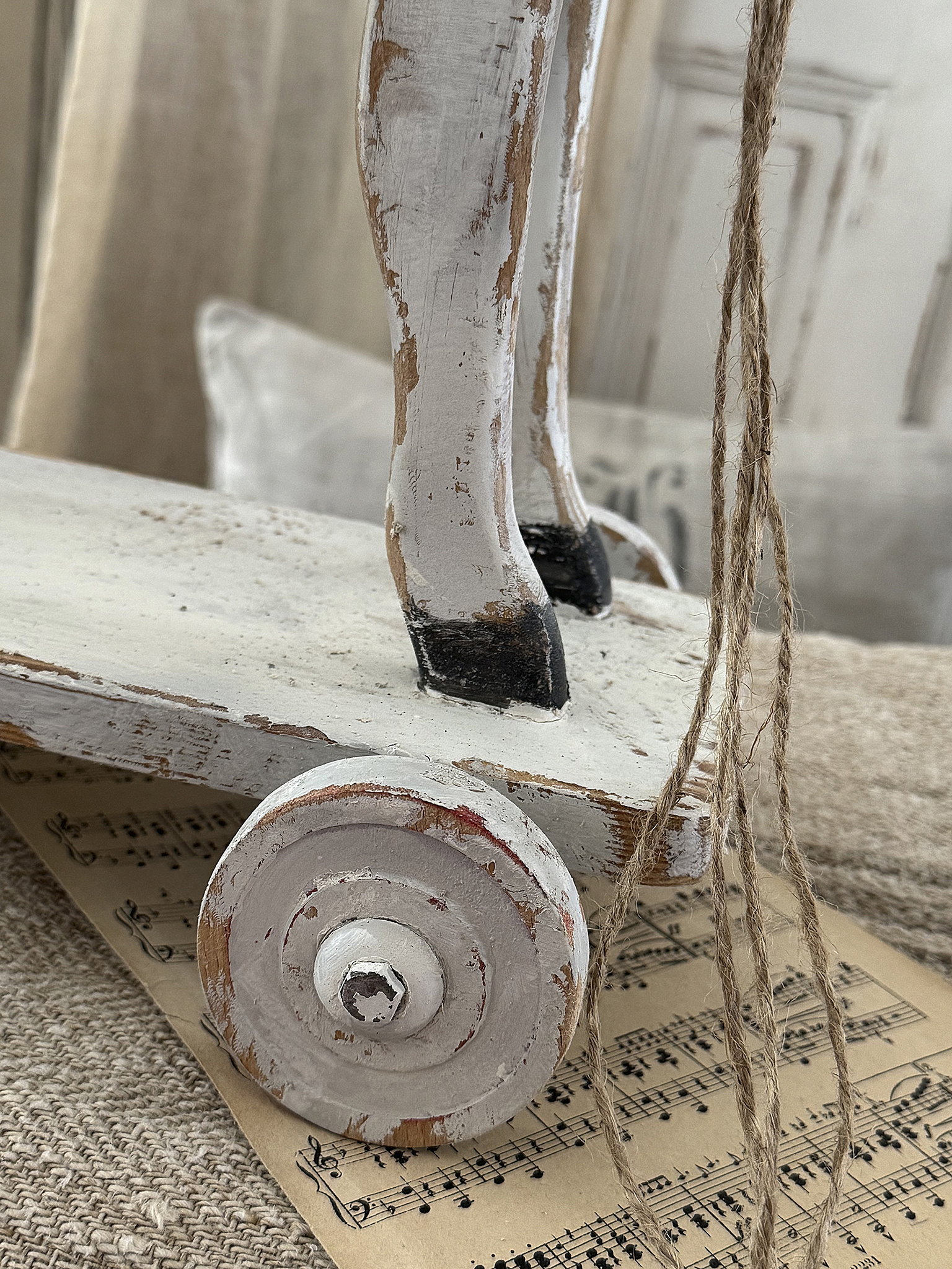 Süßes altes Ziehpferdchen Shabby-pur*** Süßes altes Ziehpferdchen Shabby-pur***