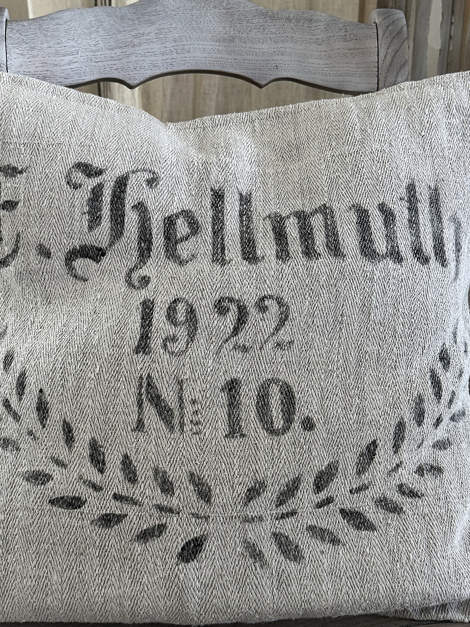 Charmantes Mehlsackkissen mit Geschichte von 1922***