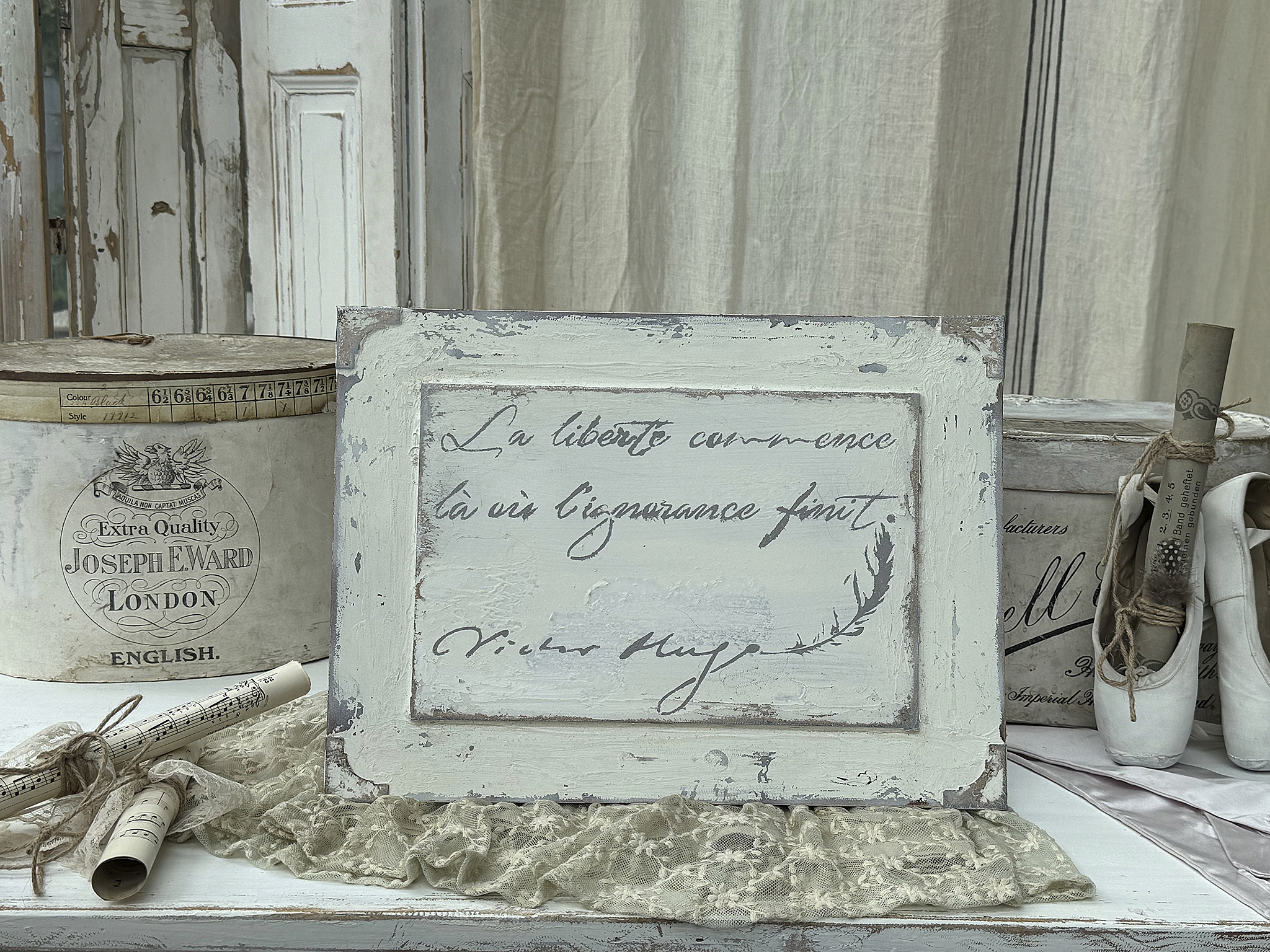 Altes Bild „Freiheit“ im Vintage-Stil***