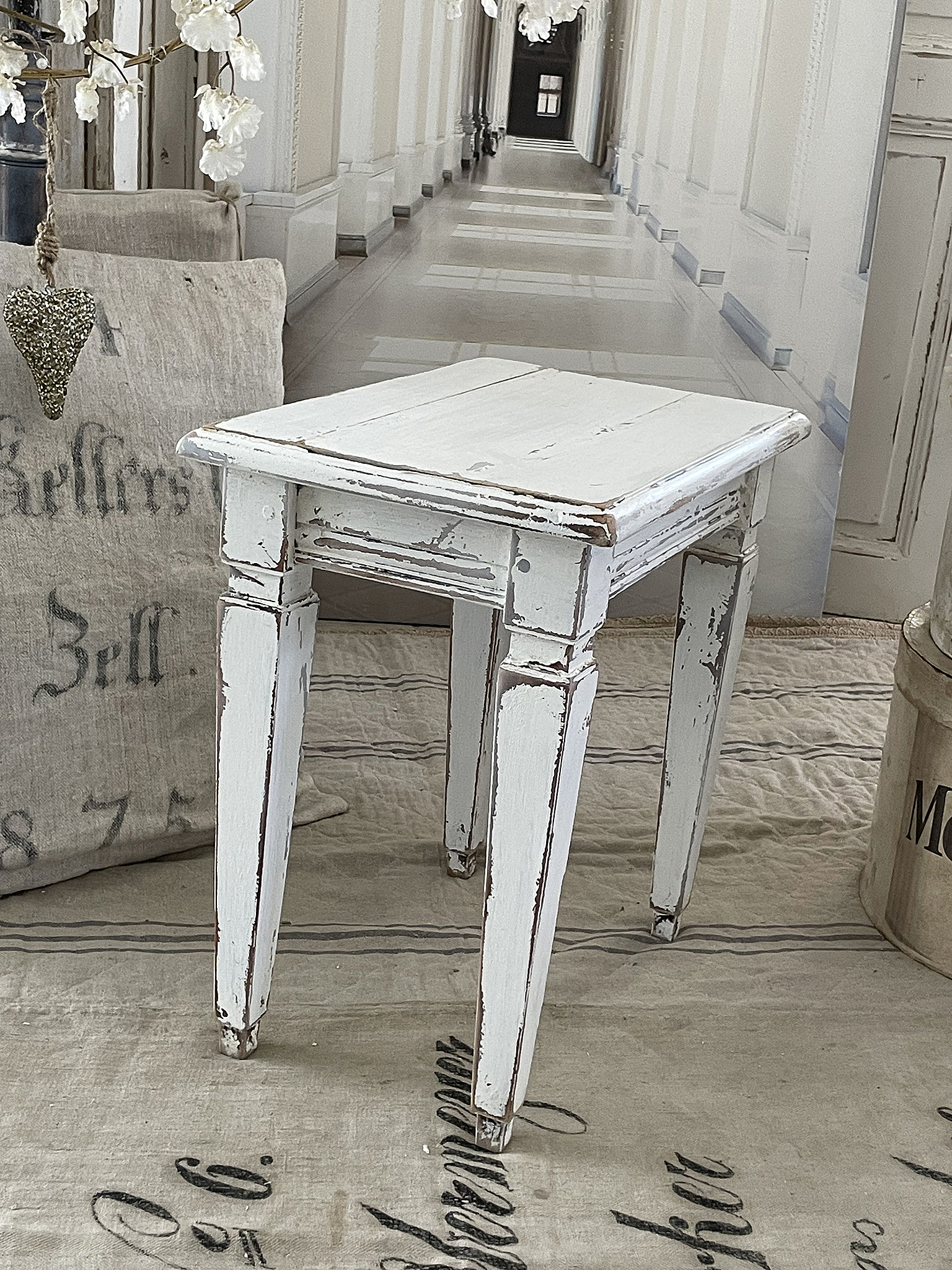 Antiker Shabby Holzhocker*** Antiker Shabby Holzhocker***