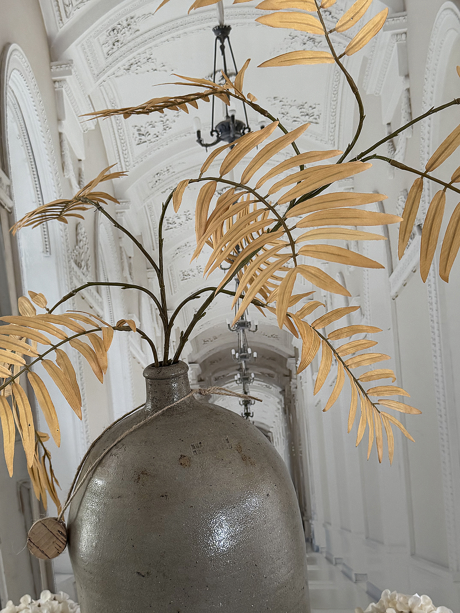 Große alte Steinzeug-Vase aus Frankreich – handgefertigtes Unikat mit Charakter und Patina***