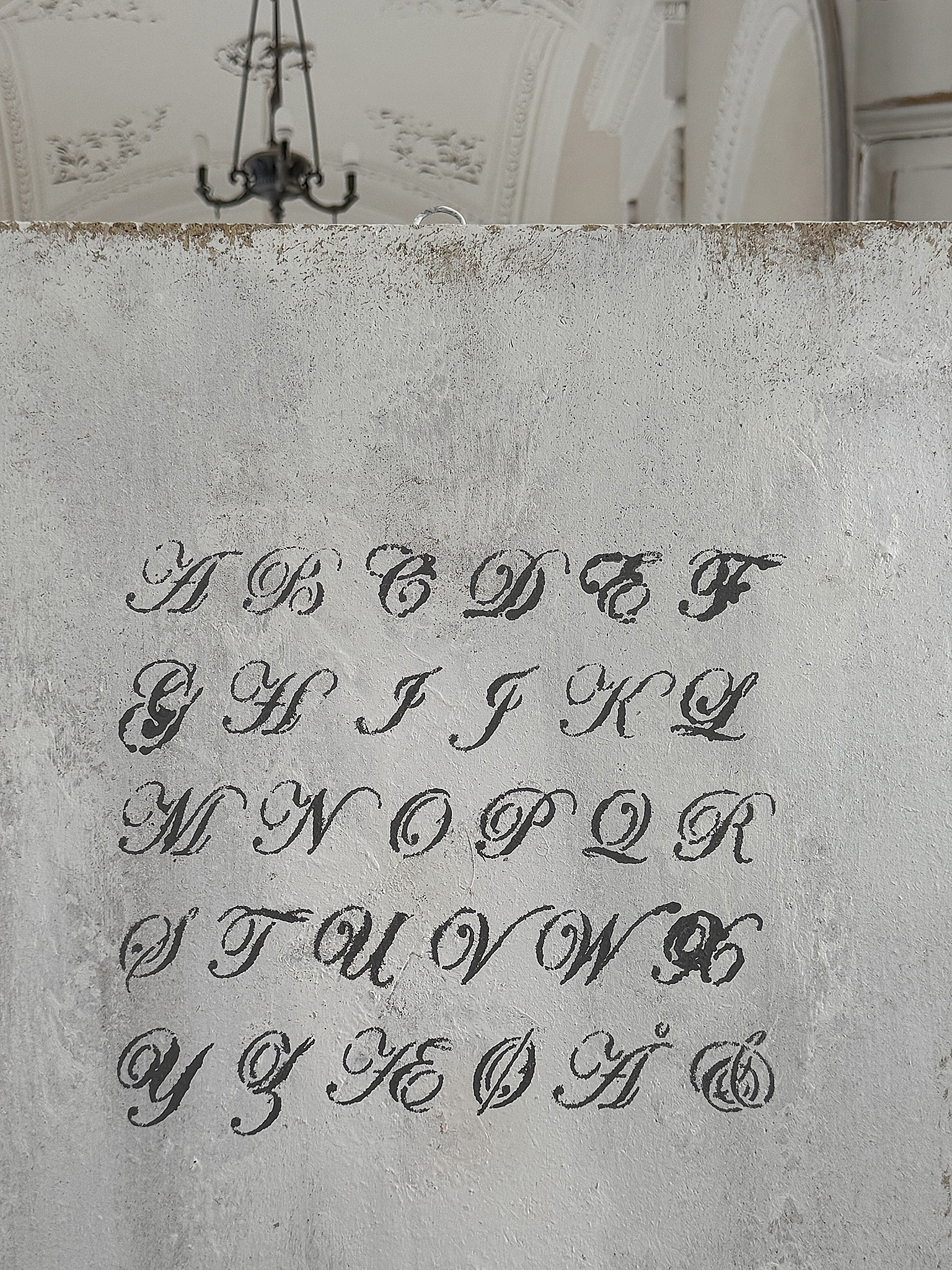 Charmantes Shabby-Holzbild „ABC“ 1***