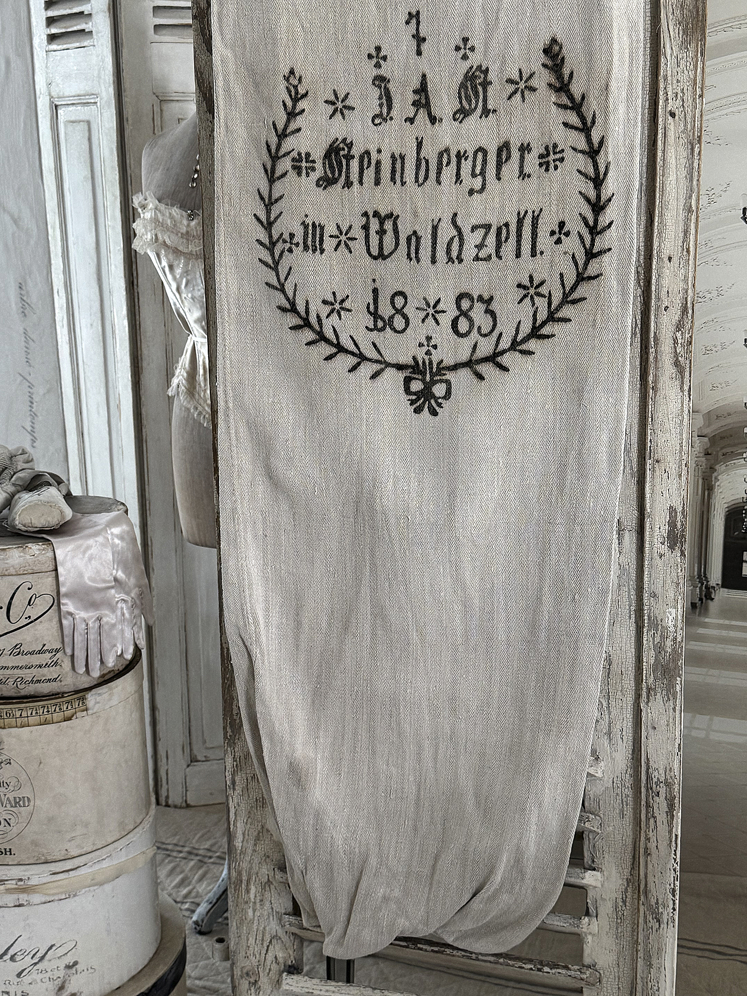 Historischer Leinensack von 1883 mit Originaldruck***