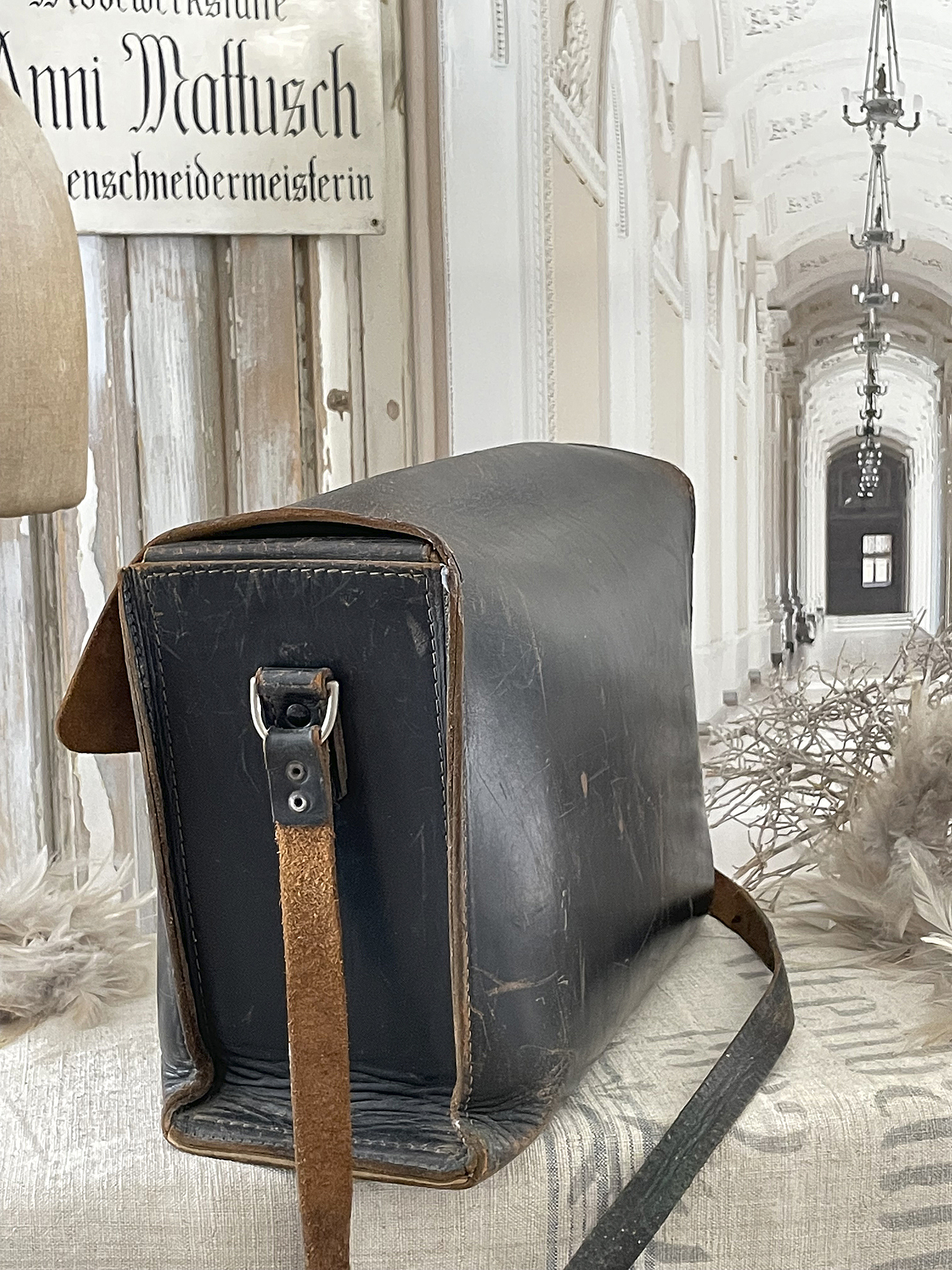 Alte große Tasche aus tollem Naturleder*** Alte große Tasche aus tollem Naturleder***