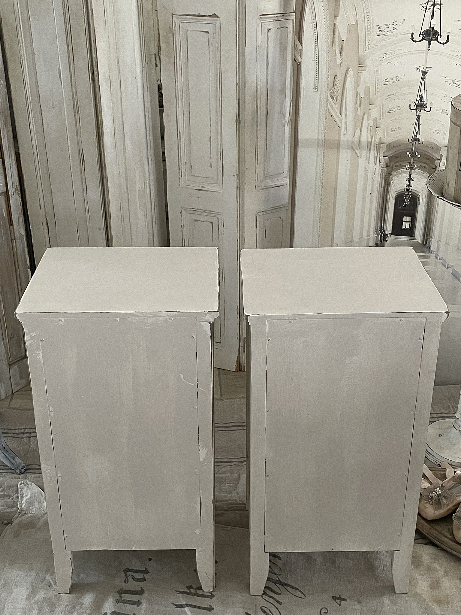 Lamellenschränkchen Shabby-Creme*** Lamellenschränkchen Shabby-Creme***
