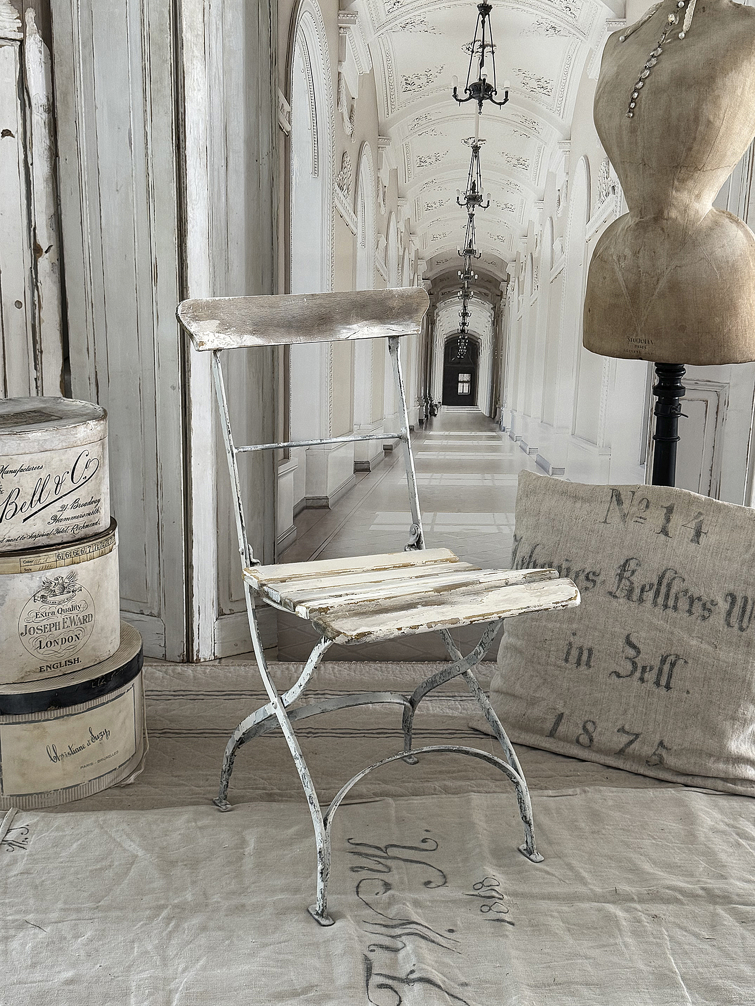 Französischer Vintage-Gartenstuhl – Original, klappbar & mit zauberhafter Patina***