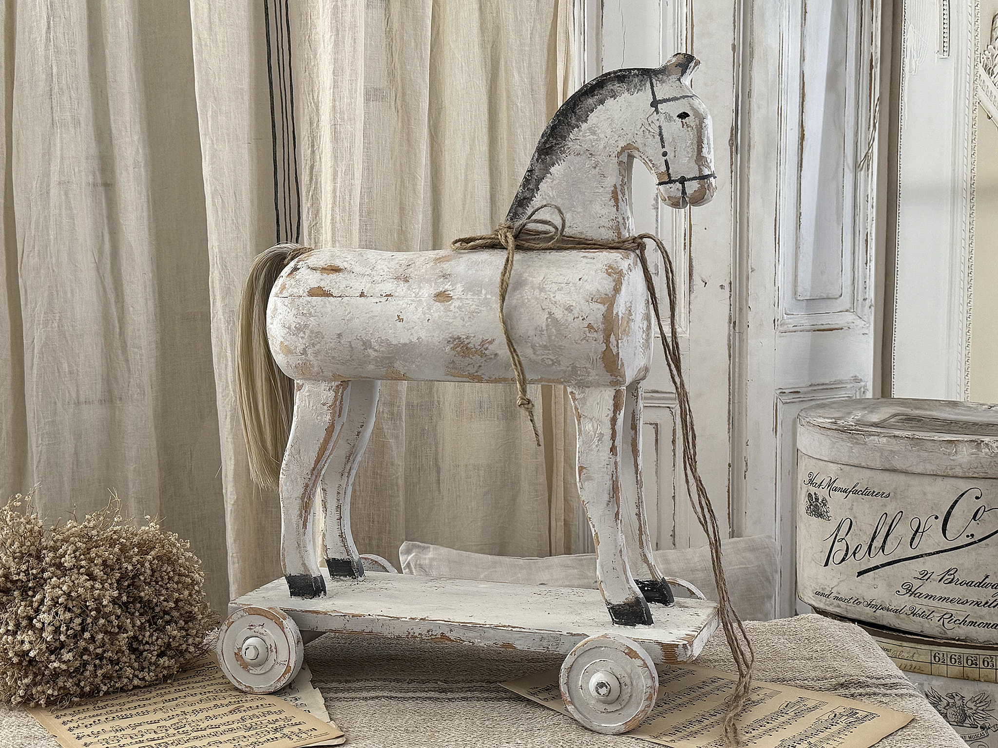 Süßes altes Ziehpferdchen Shabby-pur***