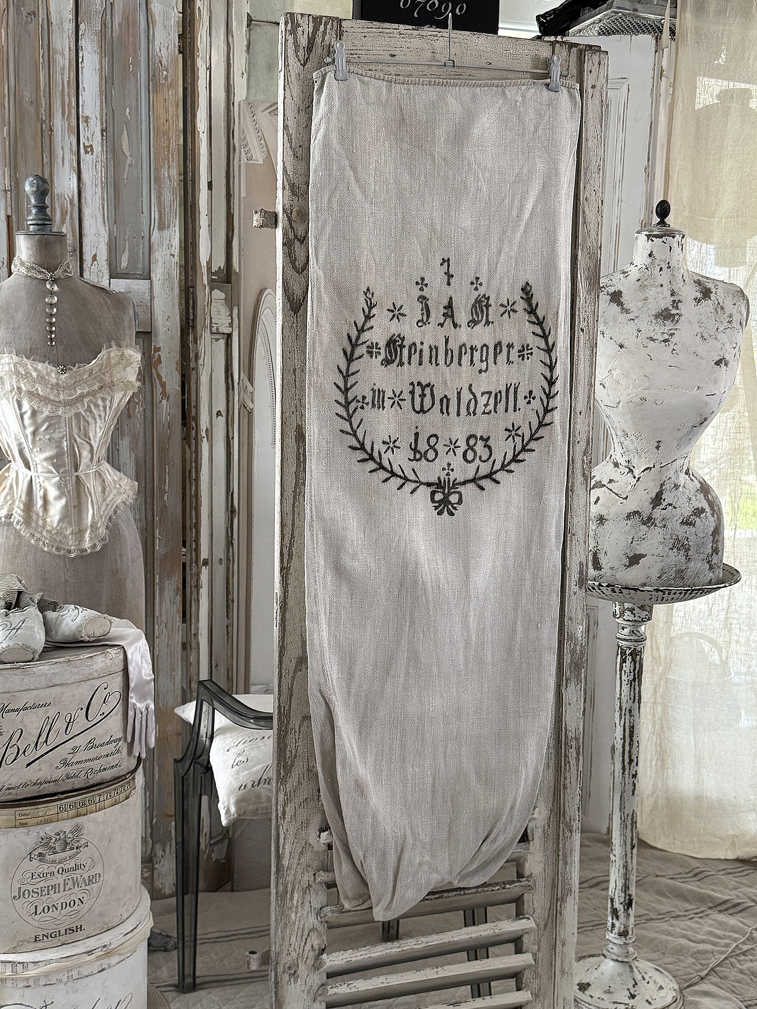 Historischer Leinensack von 1883 mit Originaldruck***